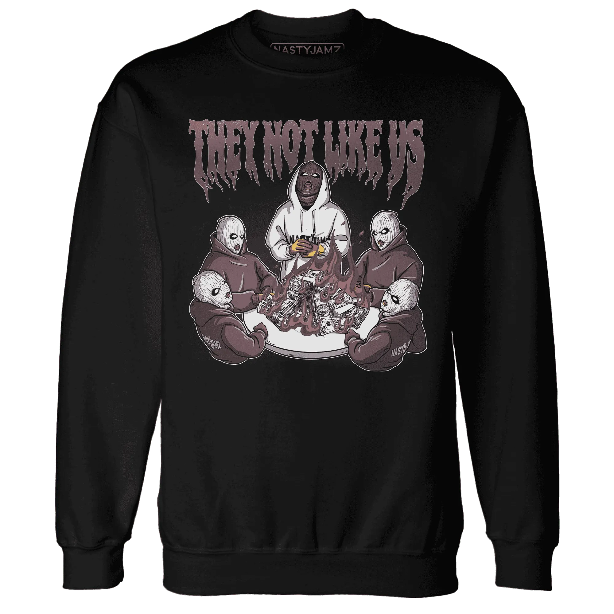 NastyJamz-Burgundy-Crush-3s-Sweatshirt-Match-They-Not-Like-Us