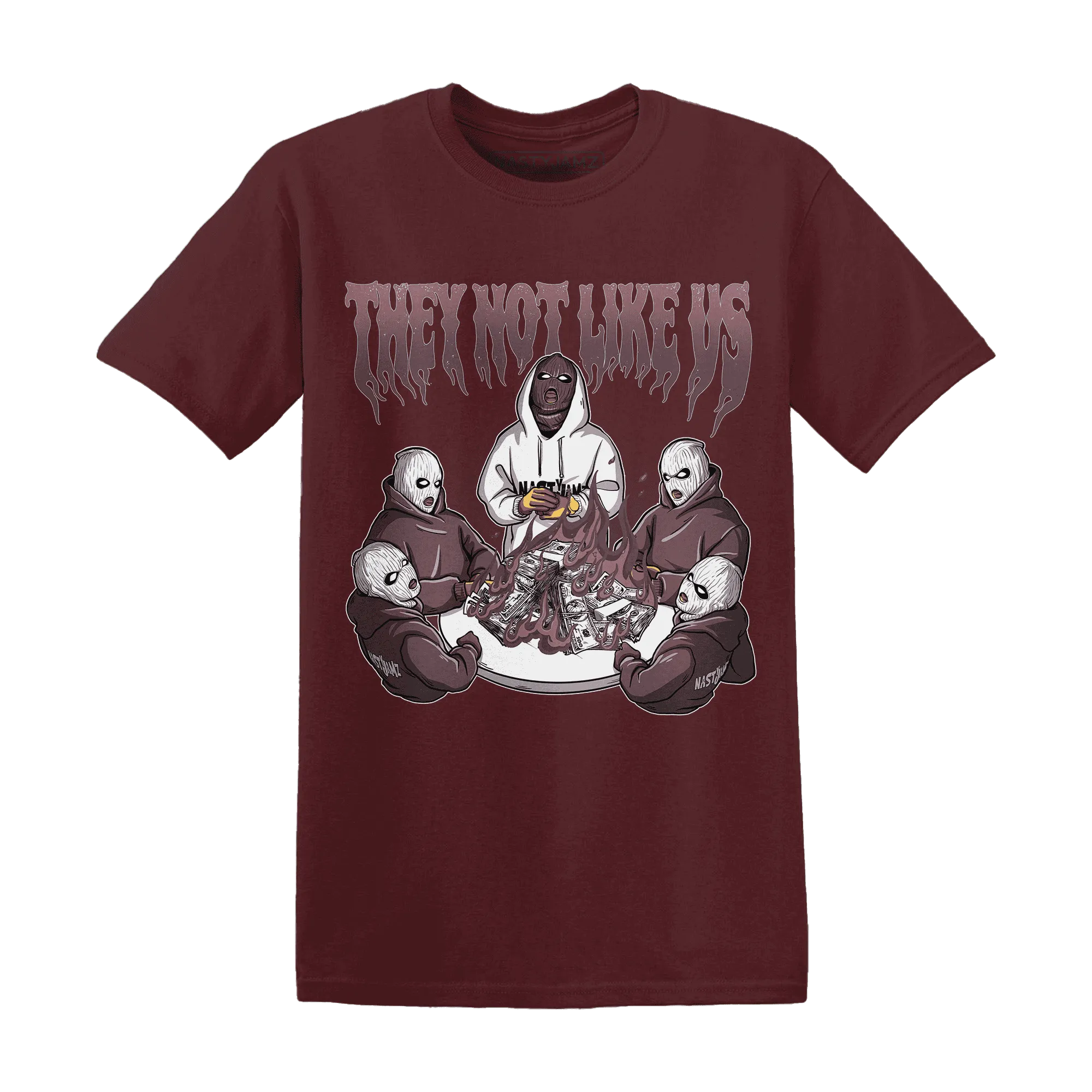 NastyJamz-Burgundy-Crush-3s-T-Shirt-Match-They-Not-Like-Us