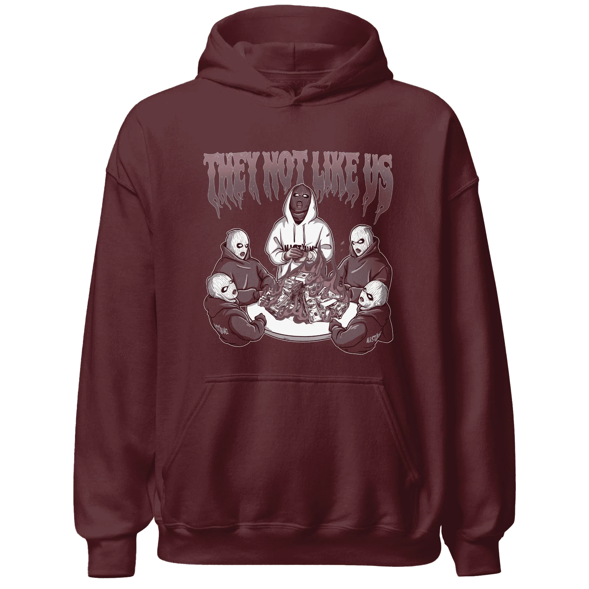 NastyJamz-Burgundy-Crush-3s-Hoodie-Match-They-Not-Like-Us