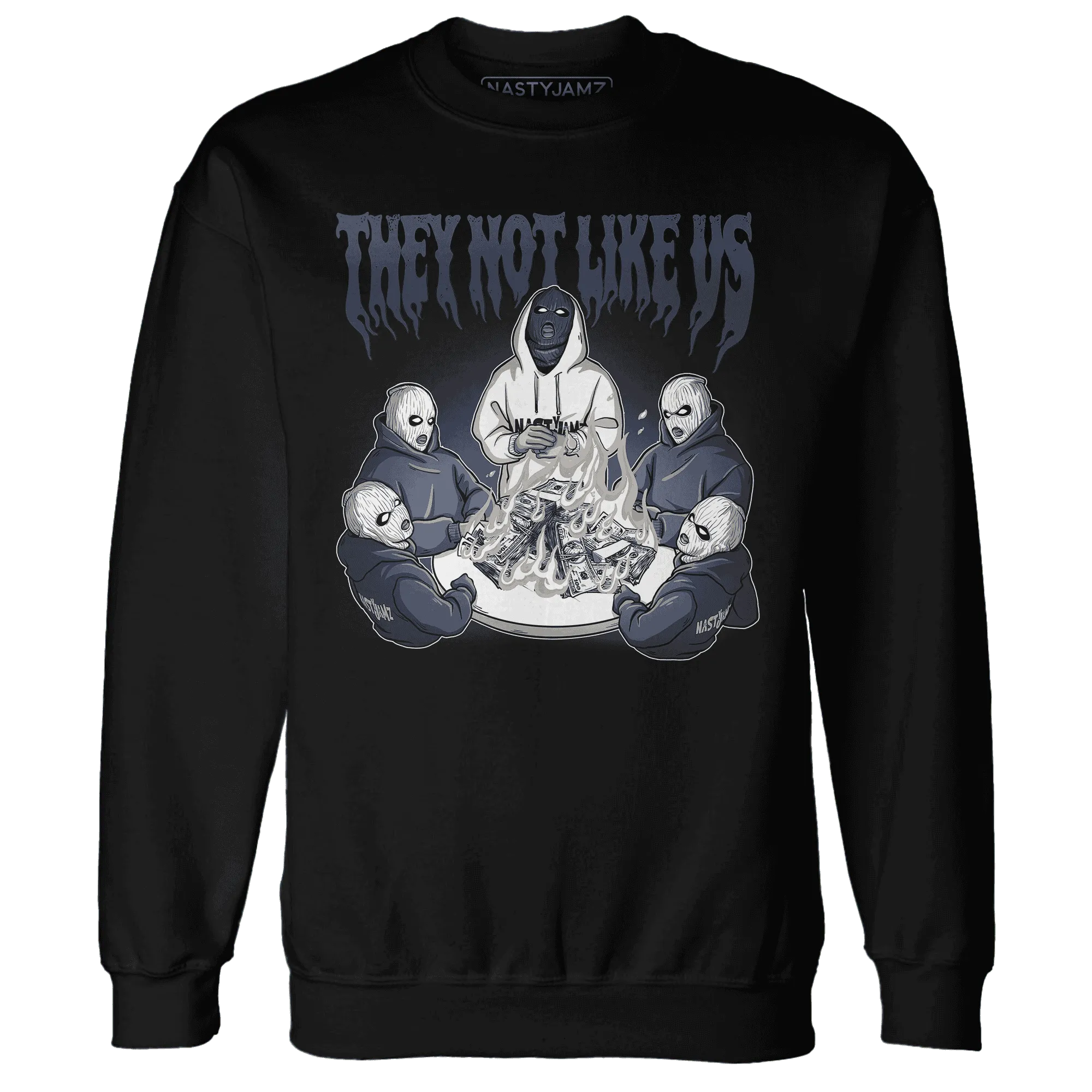 NastyJamz-White-Navy-6s-Sweatshirt-Match-They-Not-Like-Us