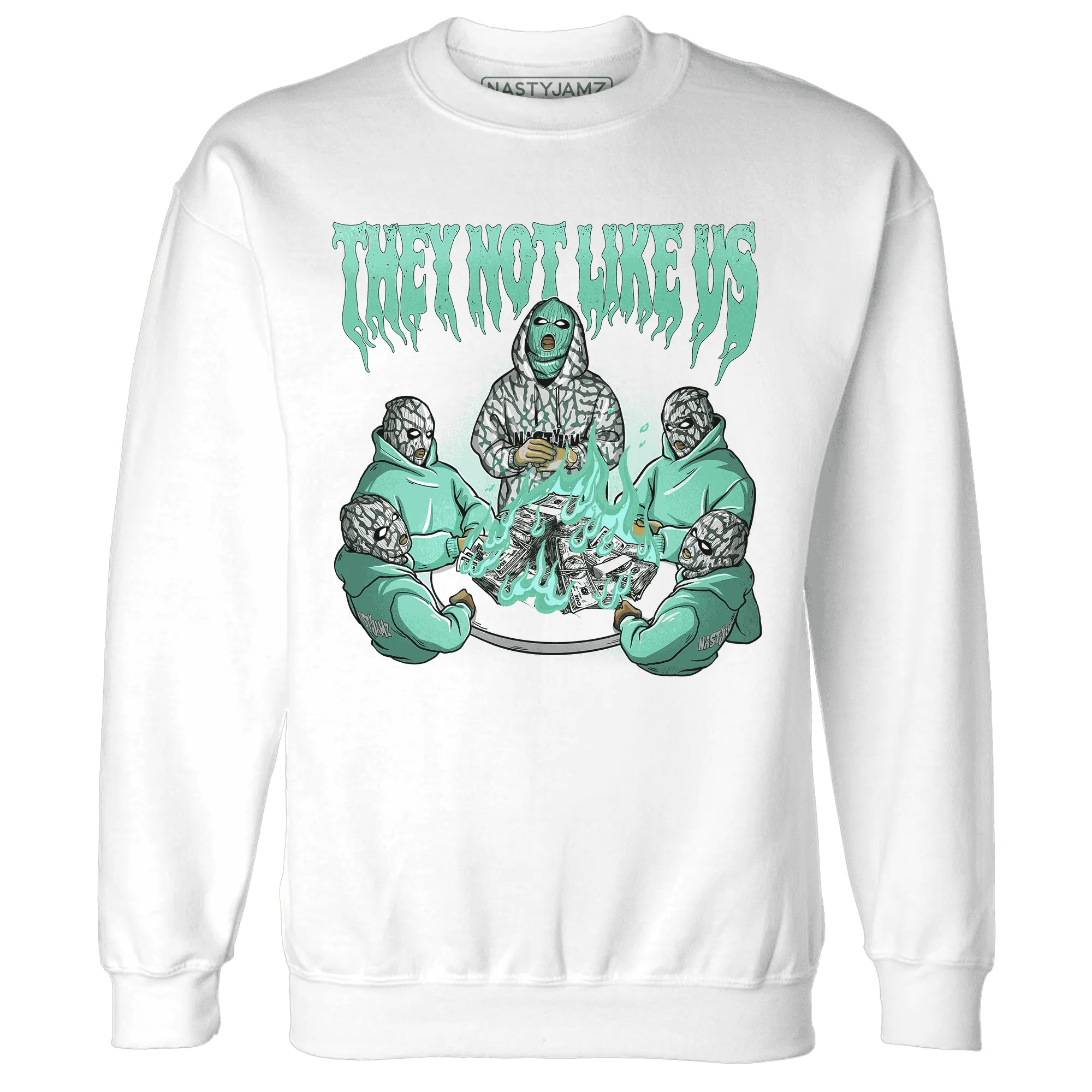 NastyJamz-Green-Glow-3s-Sweatshirt-Match-They-Not-Like-Us