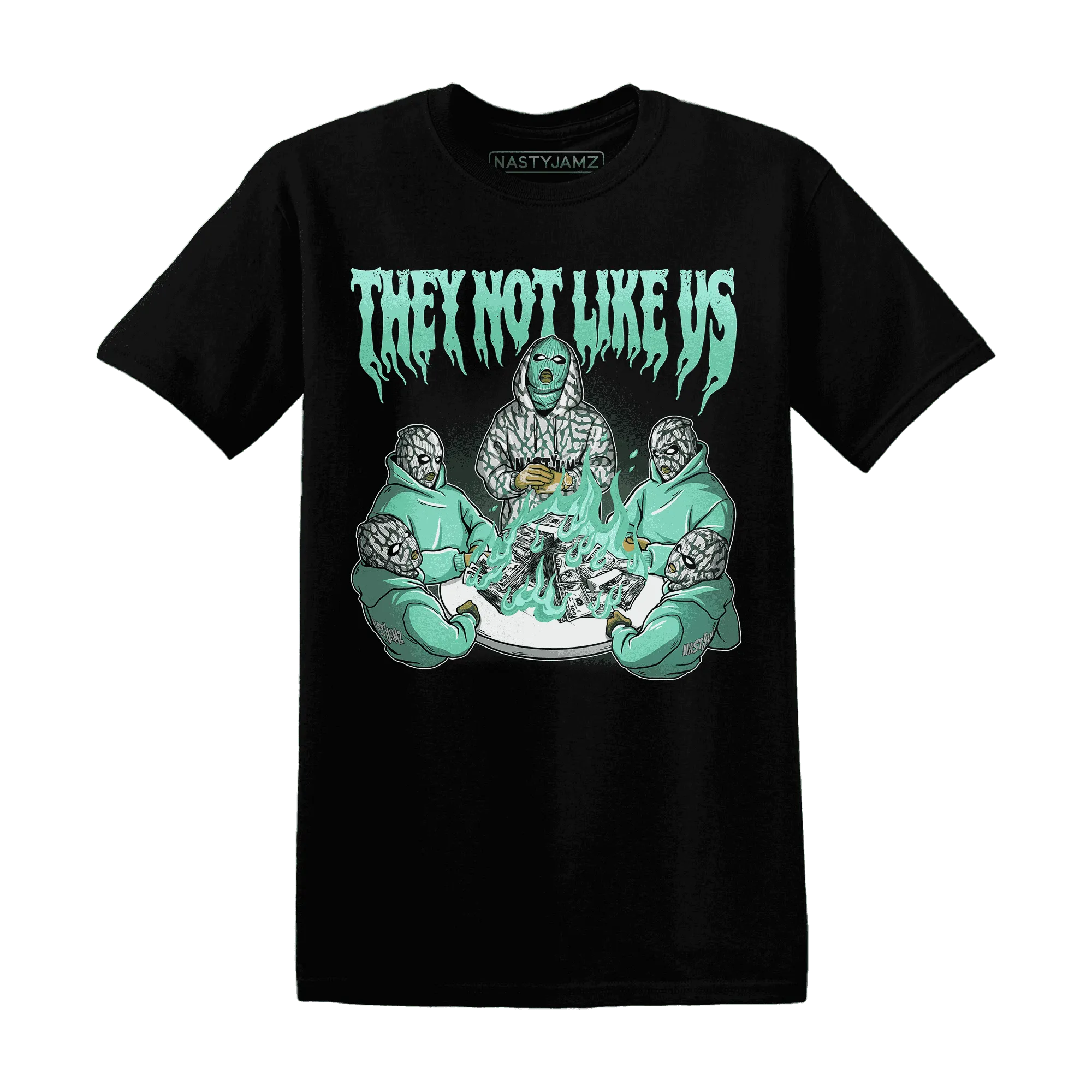 NastyJamz-Green-Glow-3s-T-Shirt-Match-They-Not-Like-Us