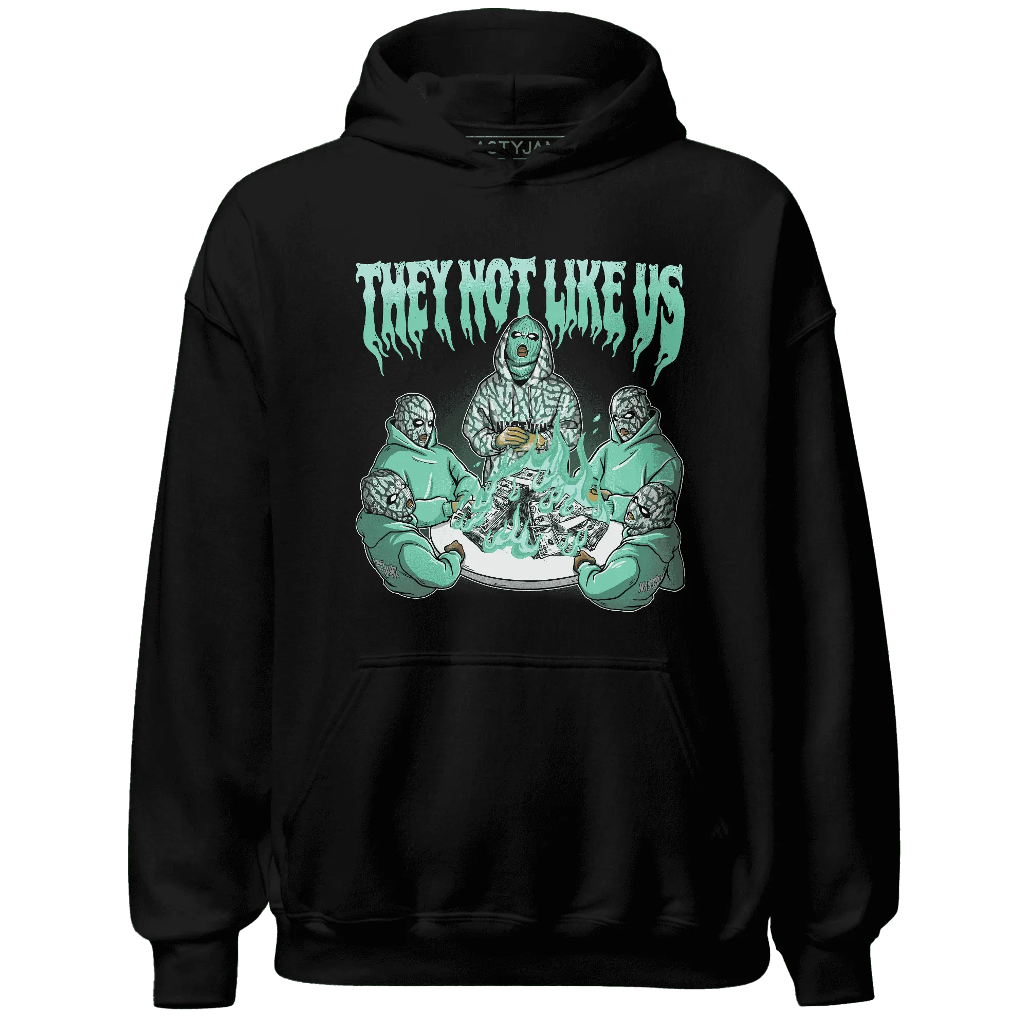NastyJamz-Green-Glow-3s-Hoodie-Match-They-Not-Like-Us