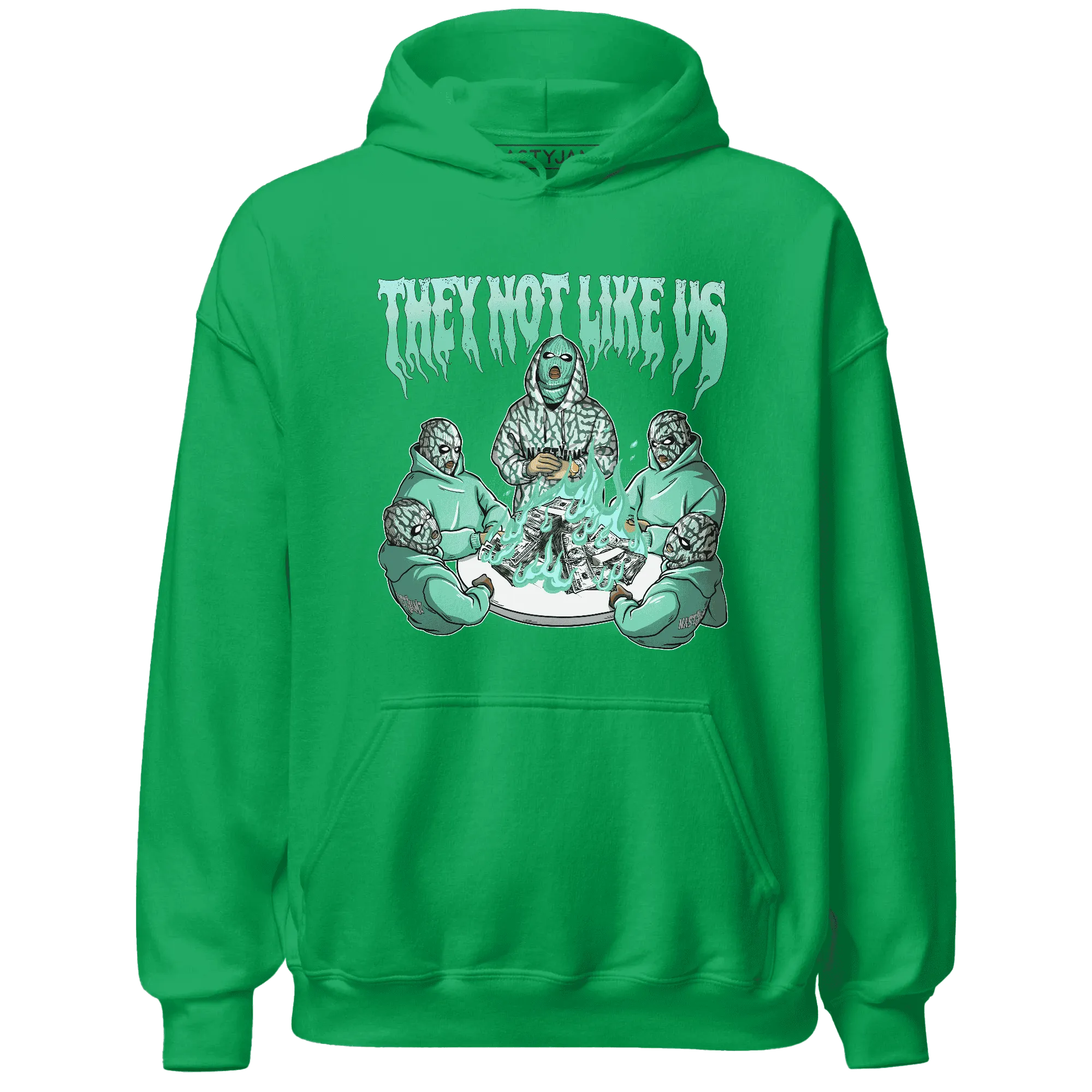 NastyJamz-Green-Glow-3s-Hoodie-Match-They-Not-Like-Us