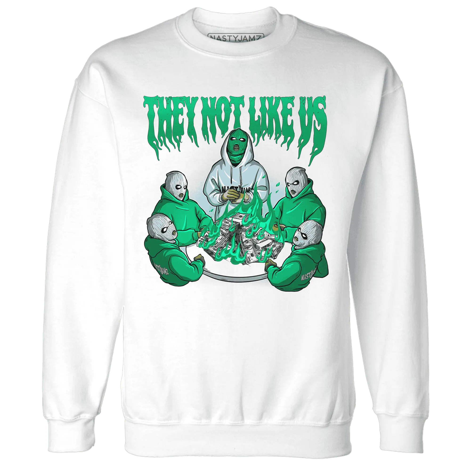 NastyJamz-Lucky-Green-5s-Sweatshirt-Match-They-Not-Like-Us