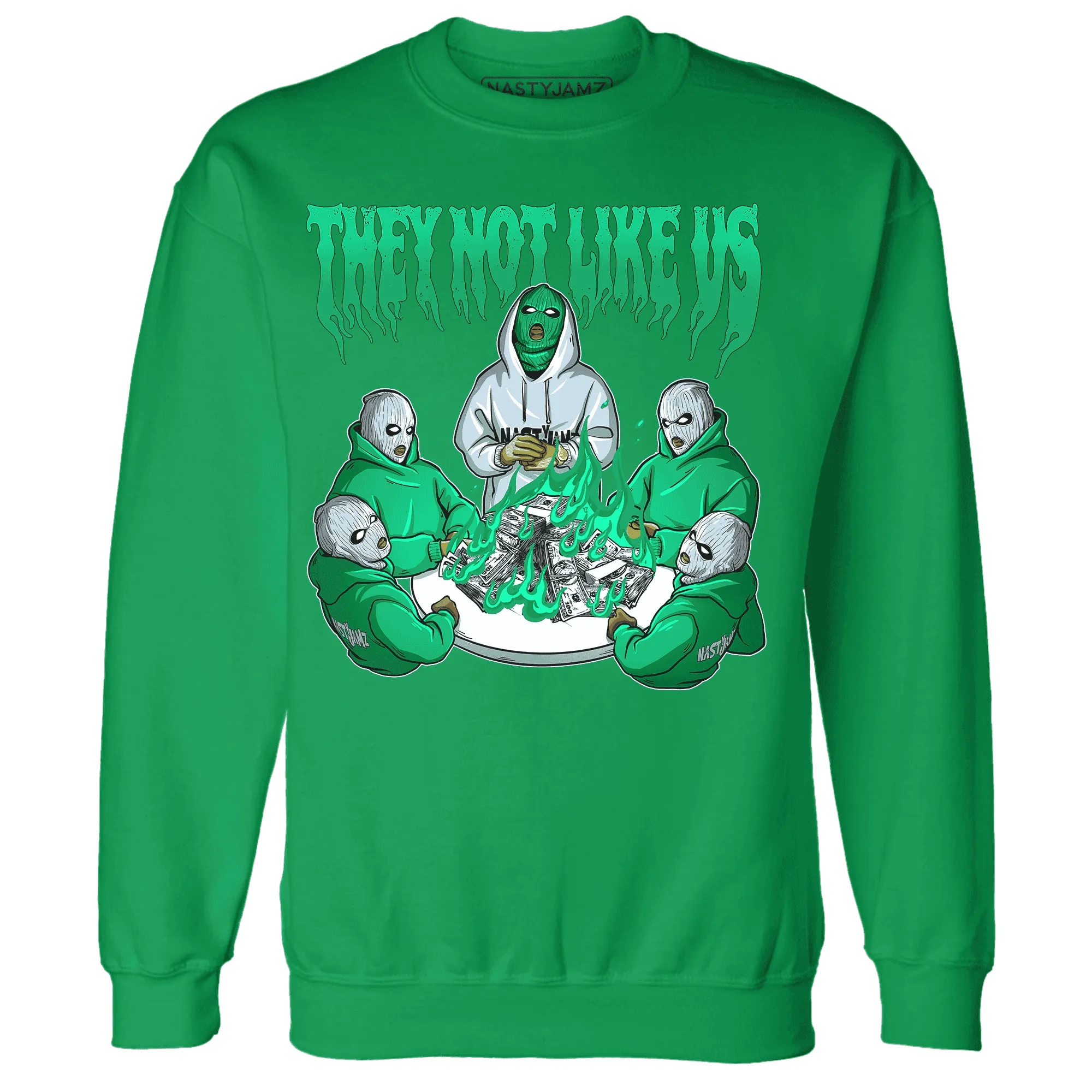 NastyJamz-Lucky-Green-5s-Sweatshirt-Match-They-Not-Like-Us