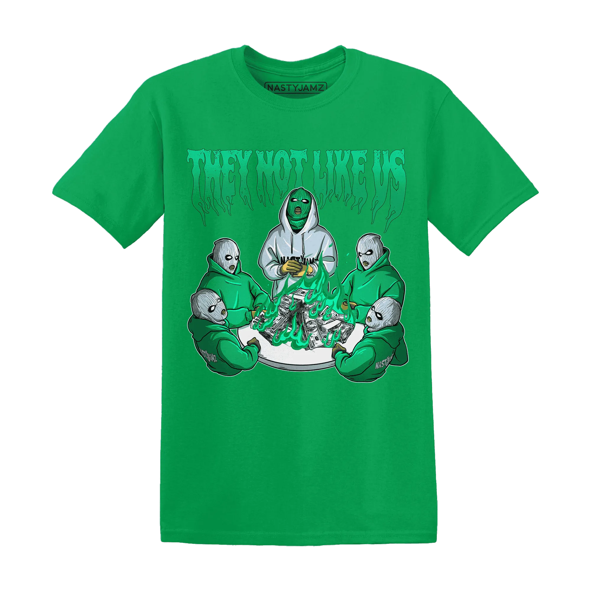 NastyJamz-Lucky-Green-5s-T-Shirt-Match-They-Not-Like-Us