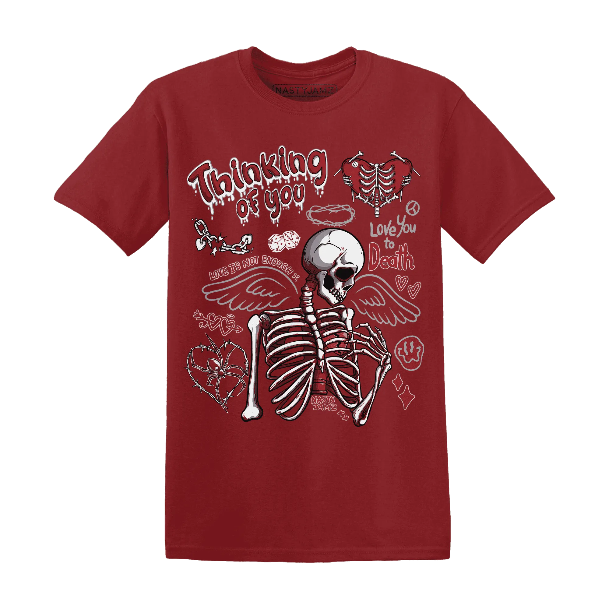 Retro-Red-Taxi-12s-NastyJamz-T-Shirt-Match-Thinking-Of-You