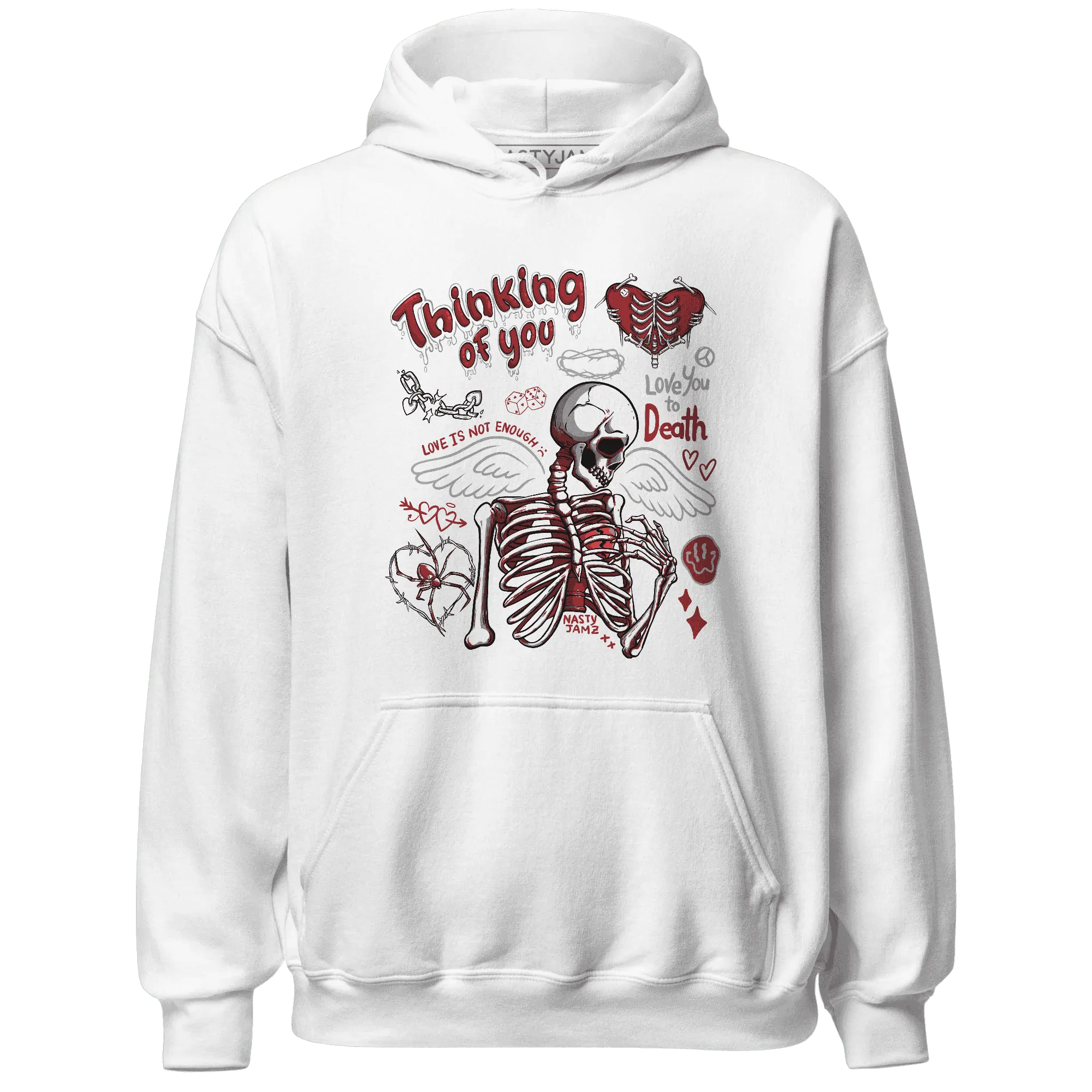 Retro-Red-Taxi-12s-NastyJamz-Hoodie-Match-Thinking-Of-You