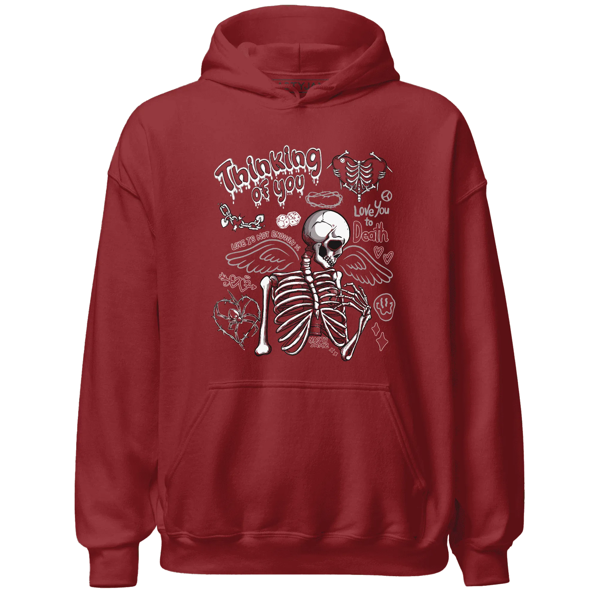 Retro-Red-Taxi-12s-NastyJamz-Hoodie-Match-Thinking-Of-You