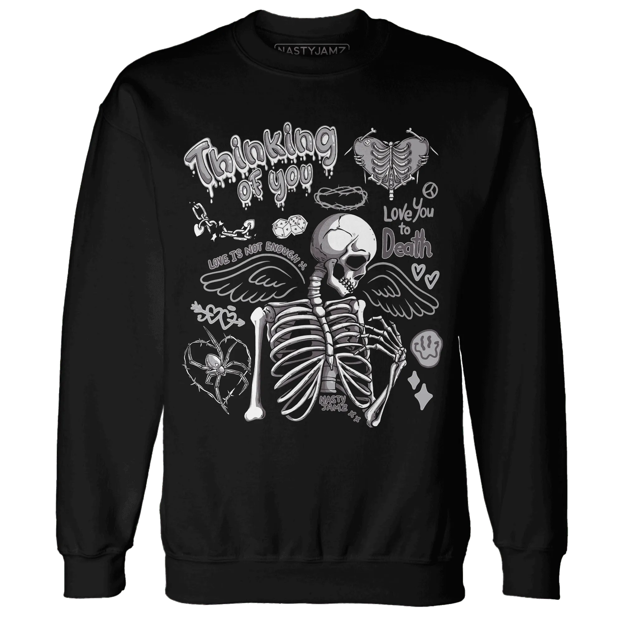 Wolf-Grey-1s-NastyJamz-Sweatshirt-Match-Thinking-Of-You