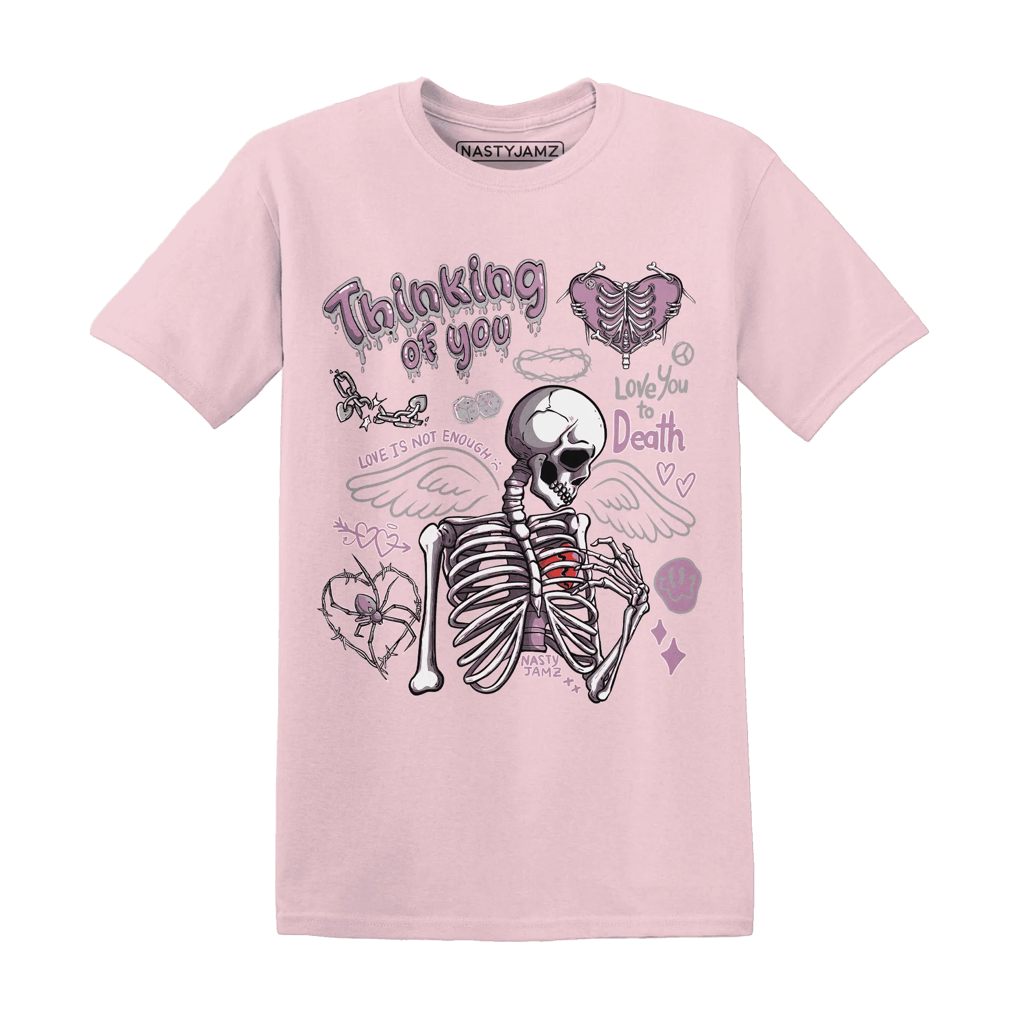 Orchid-Neutral-Grey-Black-White-4s-NastyJamz-T-Shirt-Match-Thinking-Of-You