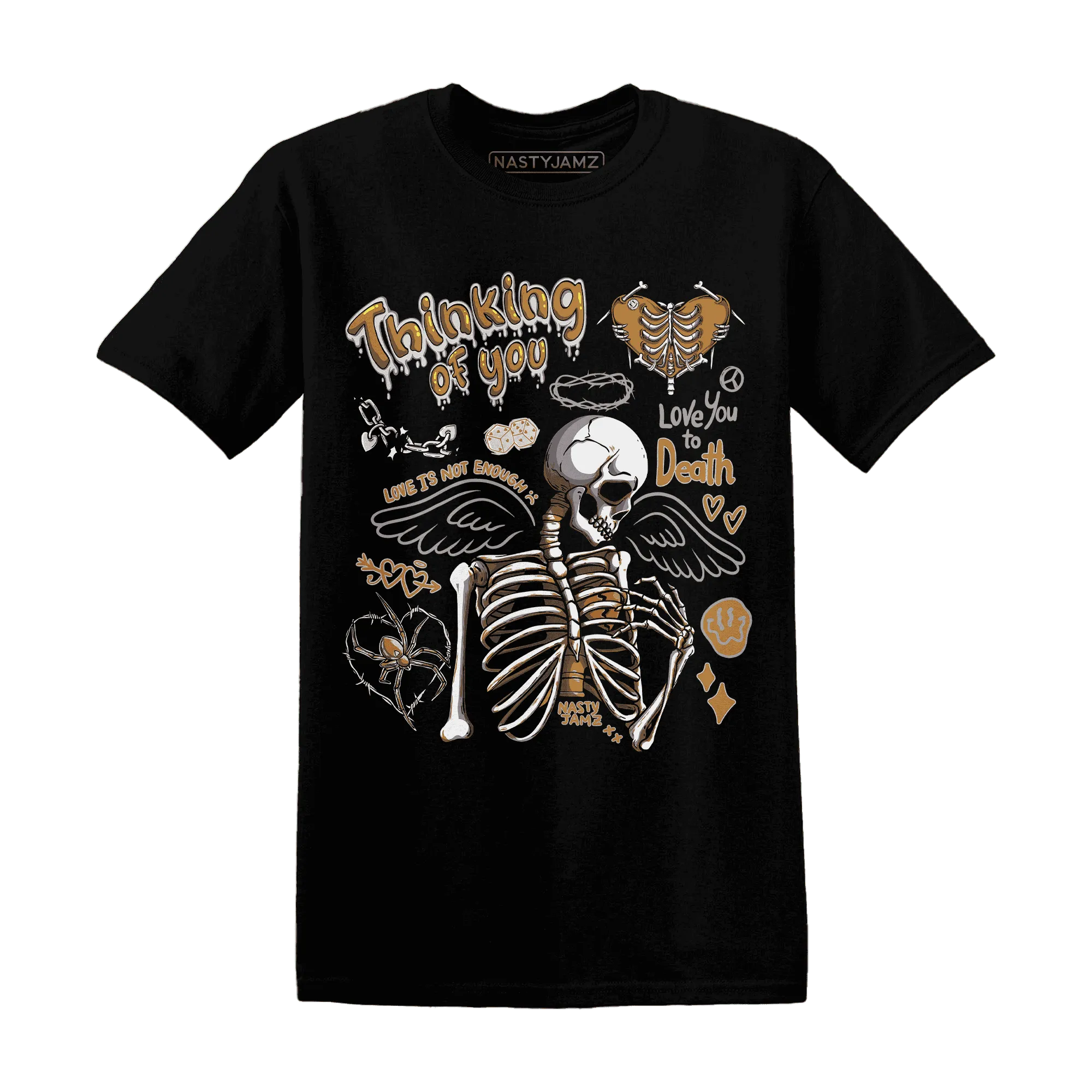 Dunk-Low-Retro-Wheat-Orange-NastyJamz-T-Shirt-Match-Thinking-Of-You