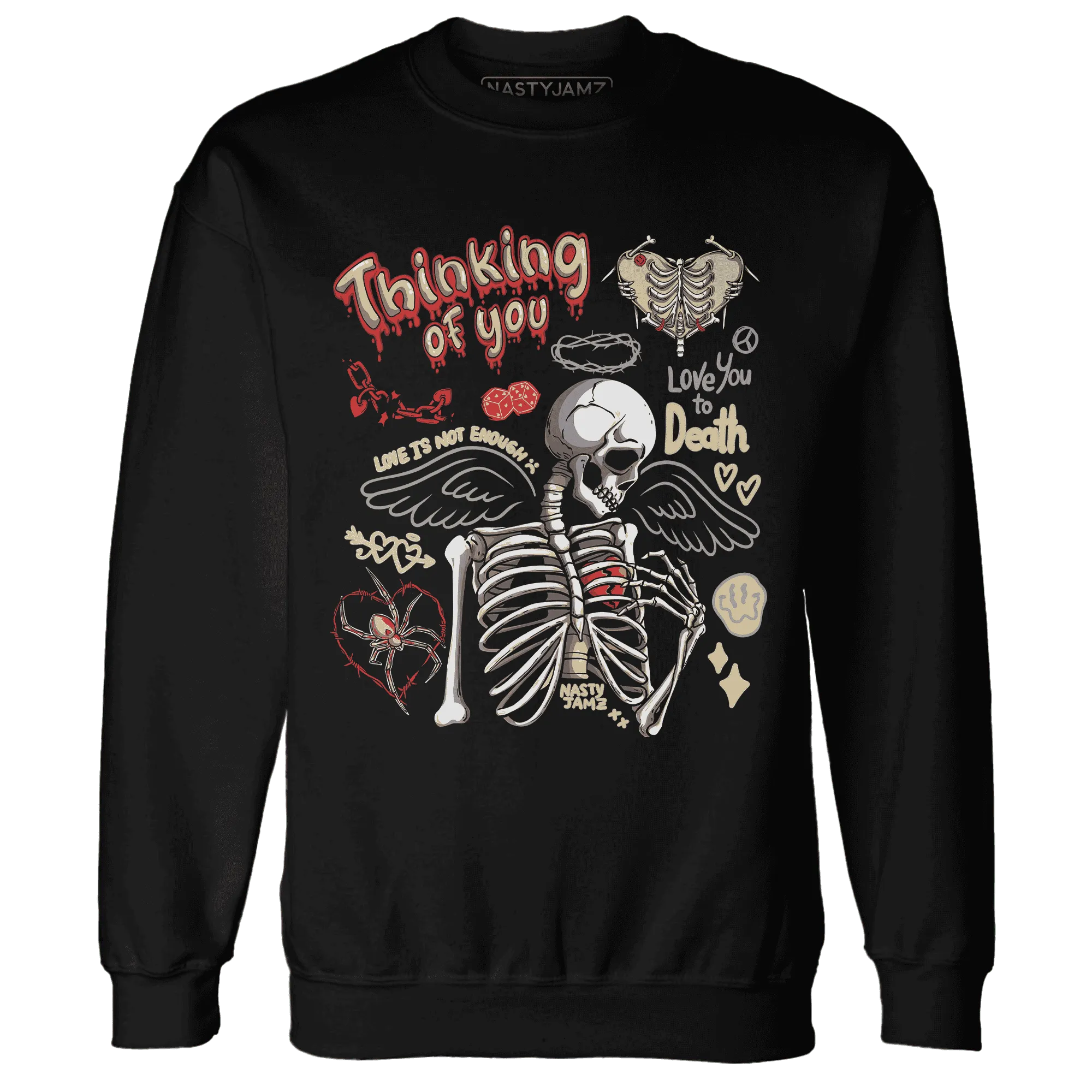 Dunk-Strawberry-Waffle-NastyJamz-Sweatshirt-Match-Thinking-Of-You