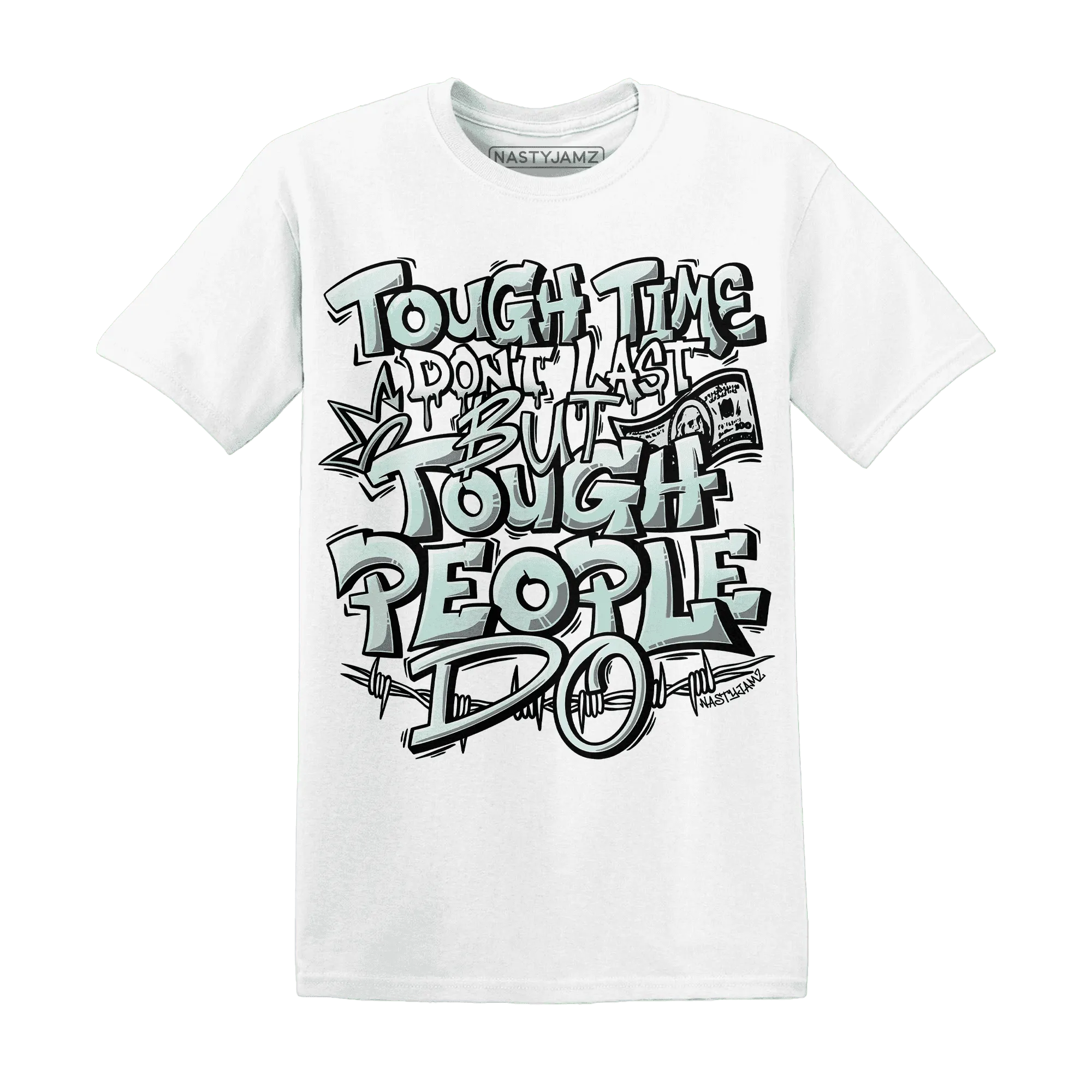 NastyJamz-AF-1-Low-Jade-Ice-White-T-Shirt-Match-Tough-People-Never-Fall