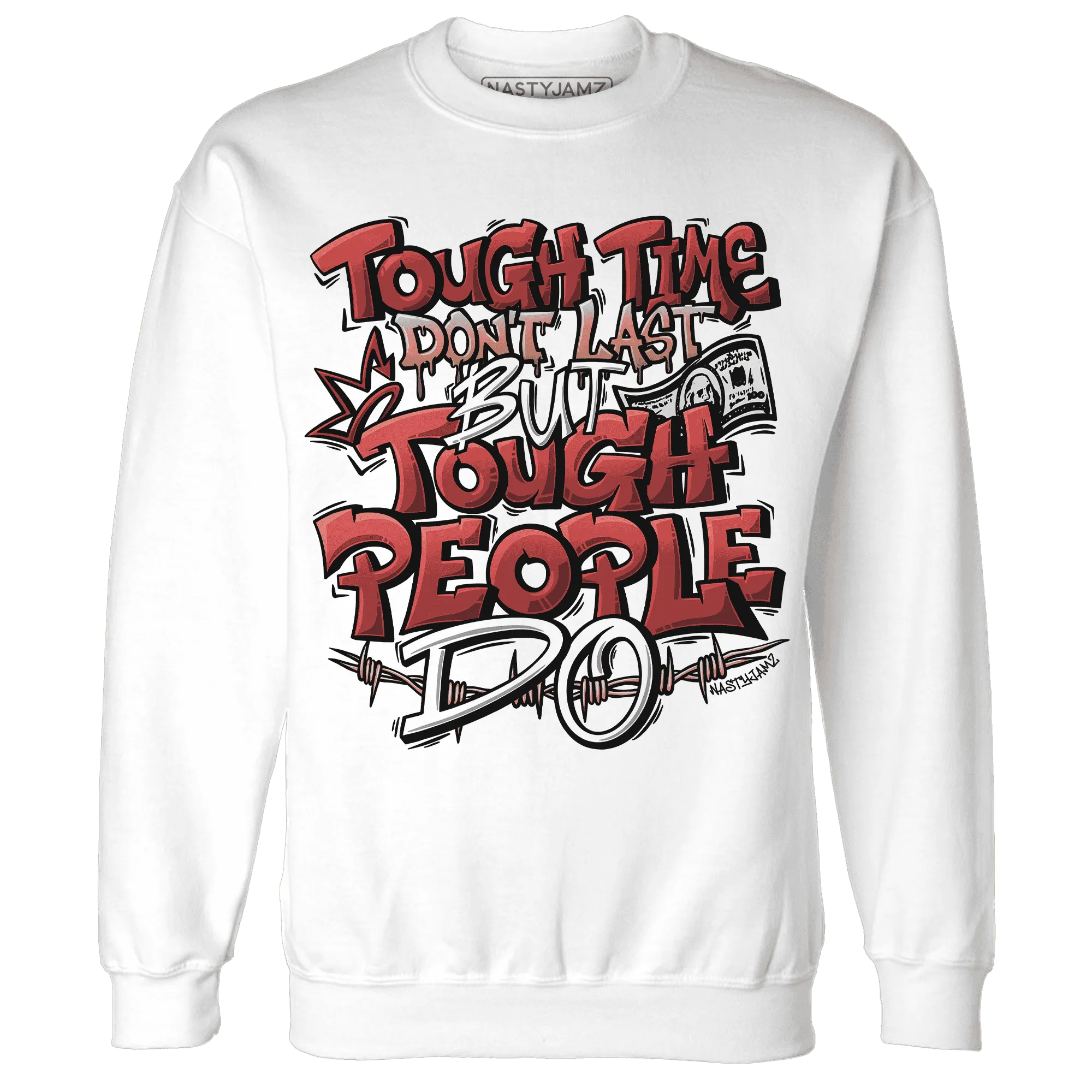 Dune-Red-13s-Sweatshirt-Match-Tough-People-Never-Fall
