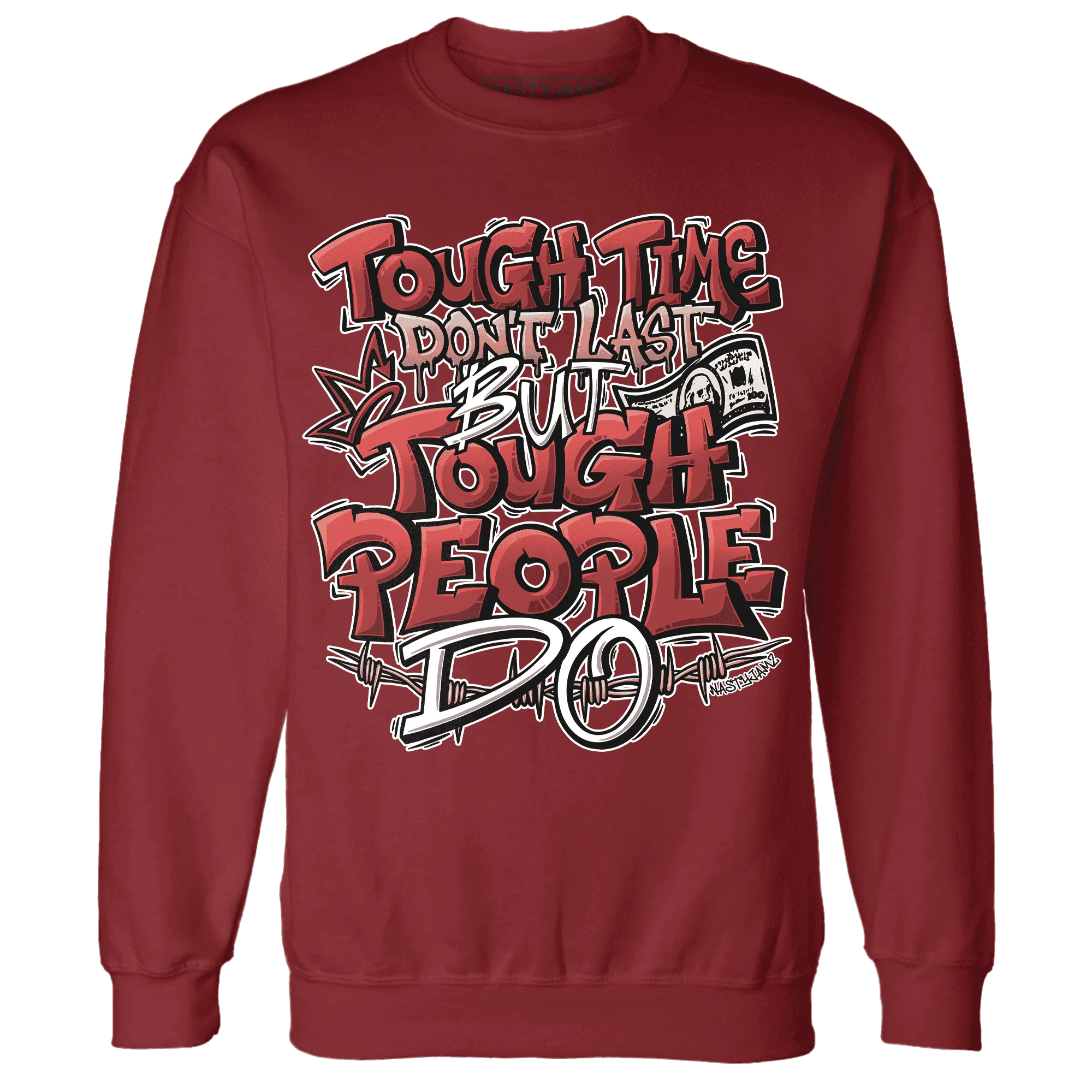 Dune-Red-13s-Sweatshirt-Match-Tough-People-Never-Fall