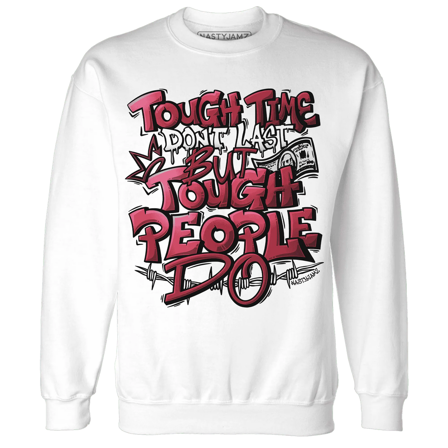 High-87-Metallic-Burgundy-1s-Sweatshirt-Match-Tough-People-Never-Fall