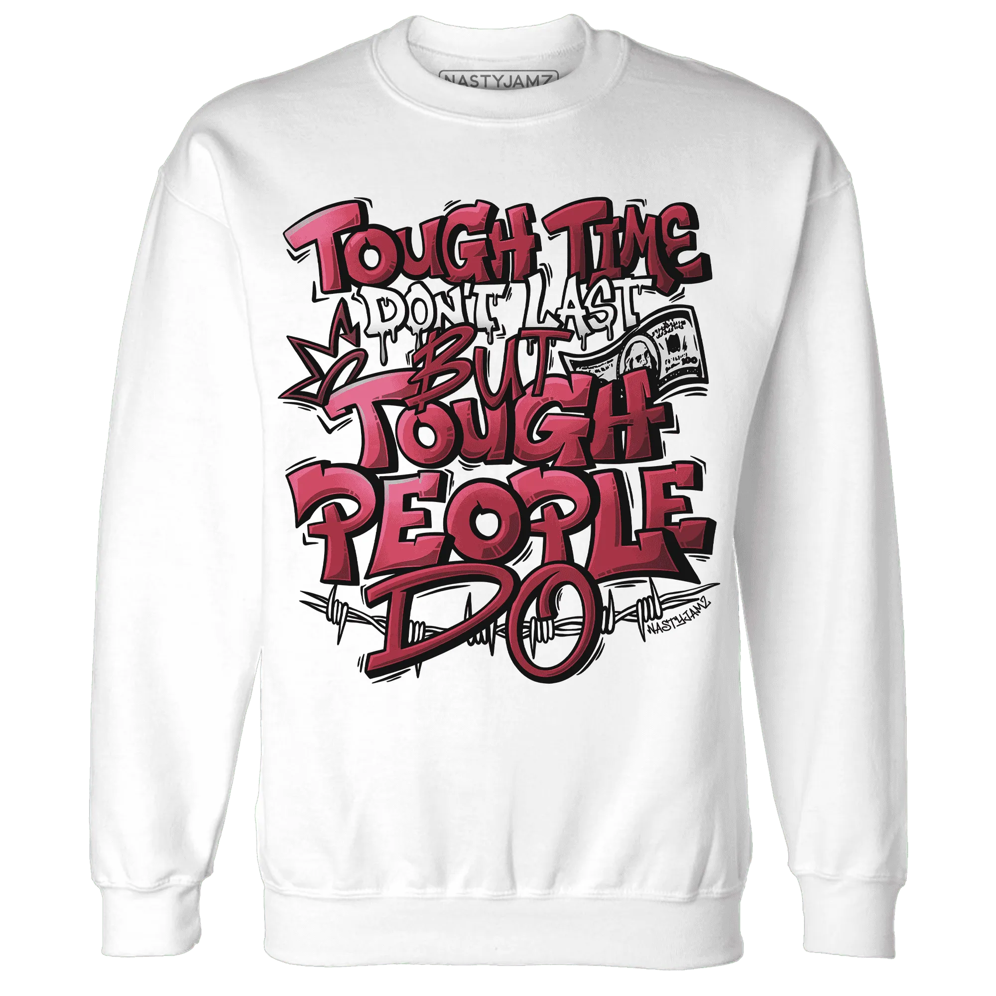 High-87-Metallic-Burgundy-1s-Sweatshirt-Match-Tough-People-Never-Fall