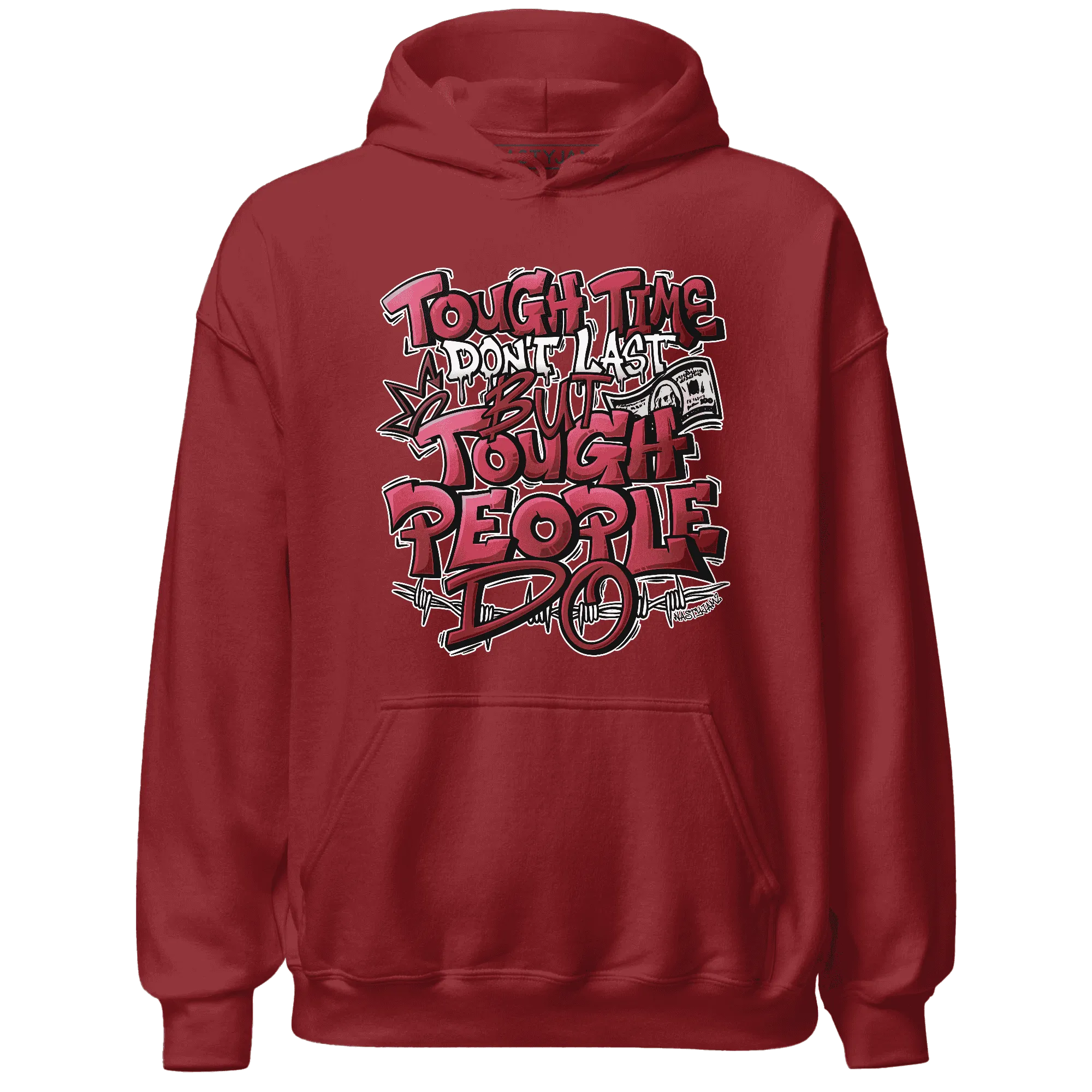 High-87-Metallic-Burgundy-1s-Hoodie-Match-Tough-People-Never-Fall