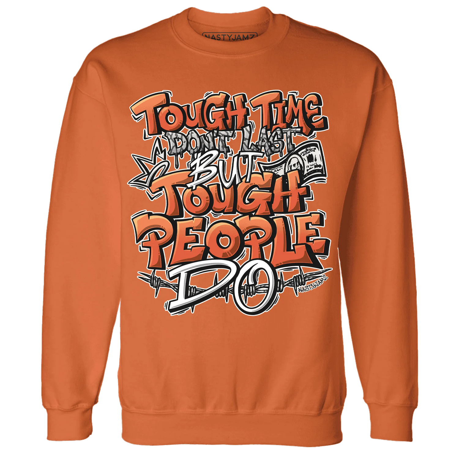 Georgia-Peach-3s-Sweatshirt-Match-Tough-People-Never-Fall
