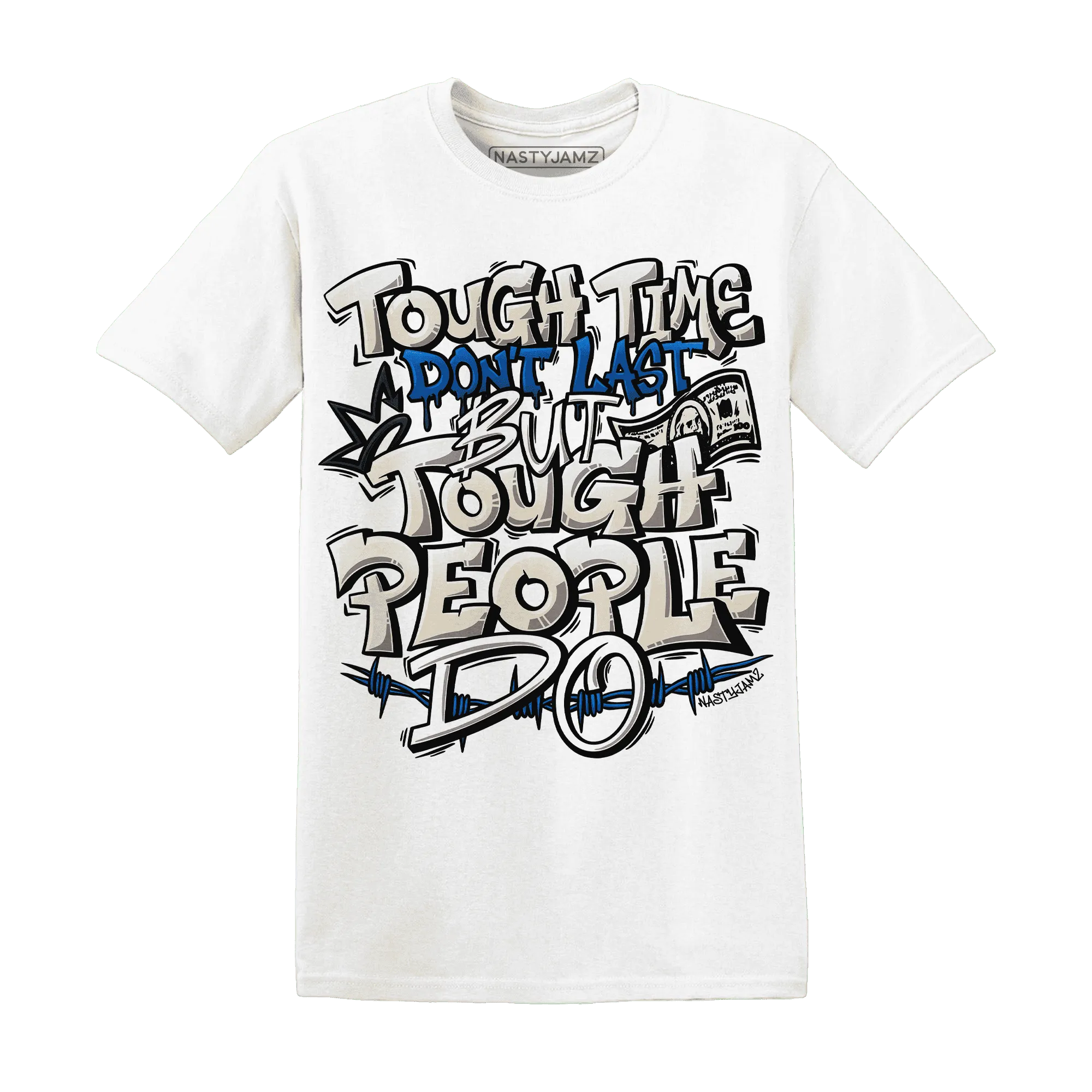 Quaiii-54-3s-T-Shirt-Match-Tough-People-Never-Fall