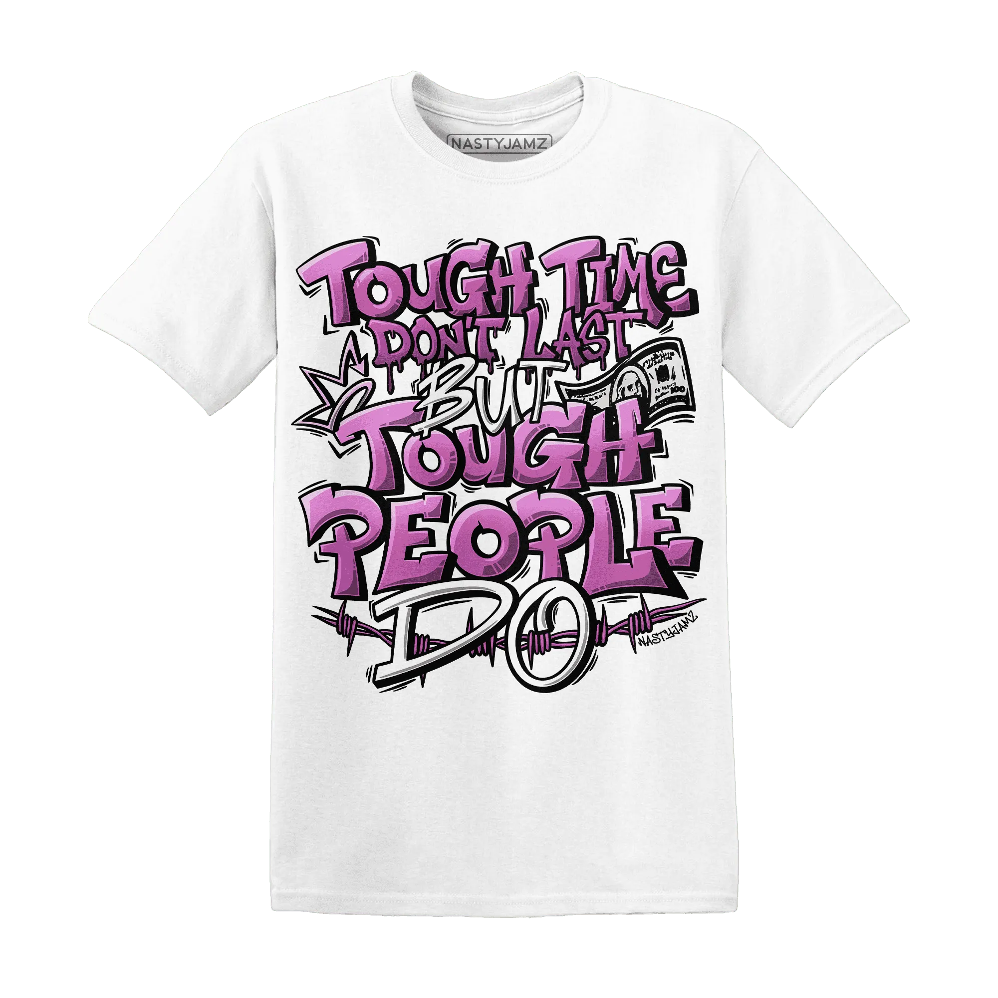 GS-Hyper-Violet-4s-T-Shirt-Match-Tough-People-Never-Fall