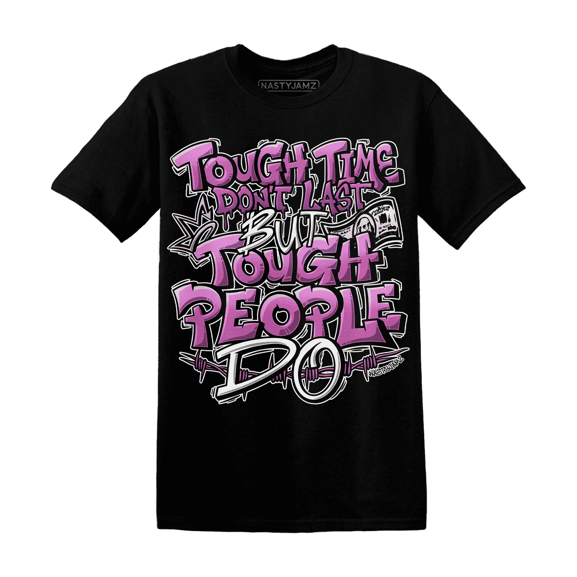 GS-Hyper-Violet-4s-T-Shirt-Match-Tough-People-Never-Fall