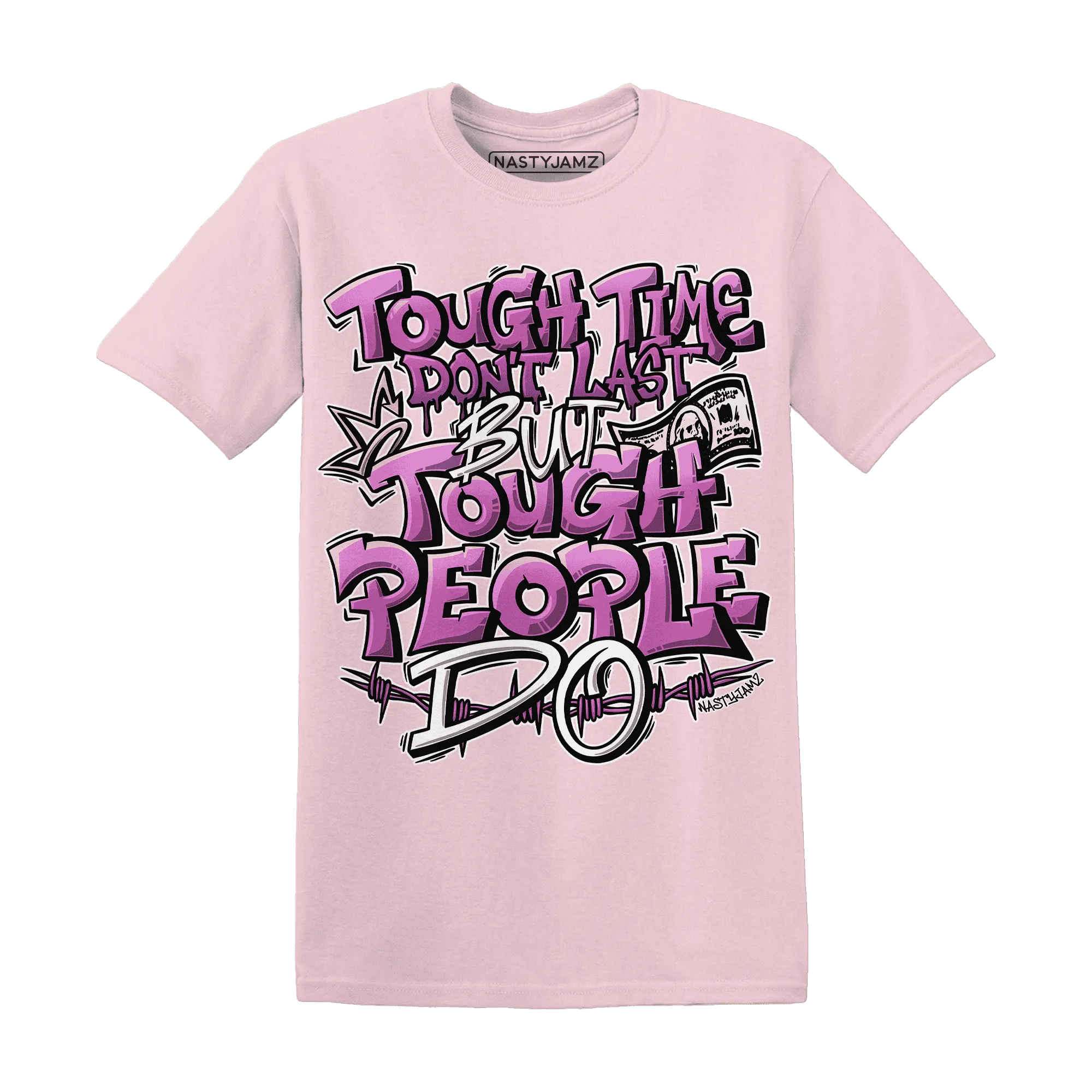 GS-Hyper-Violet-4s-T-Shirt-Match-Tough-People-Never-Fall