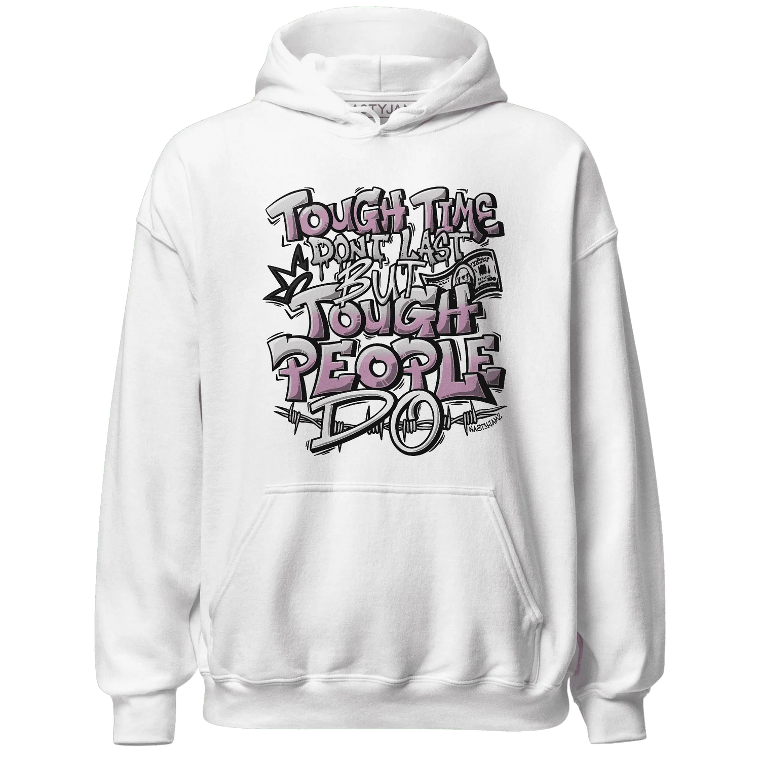Orchid-Neutral-Grey-Black-White-4s-NastyJamz-Hoodie-Match-Tough-People-Never-Fall