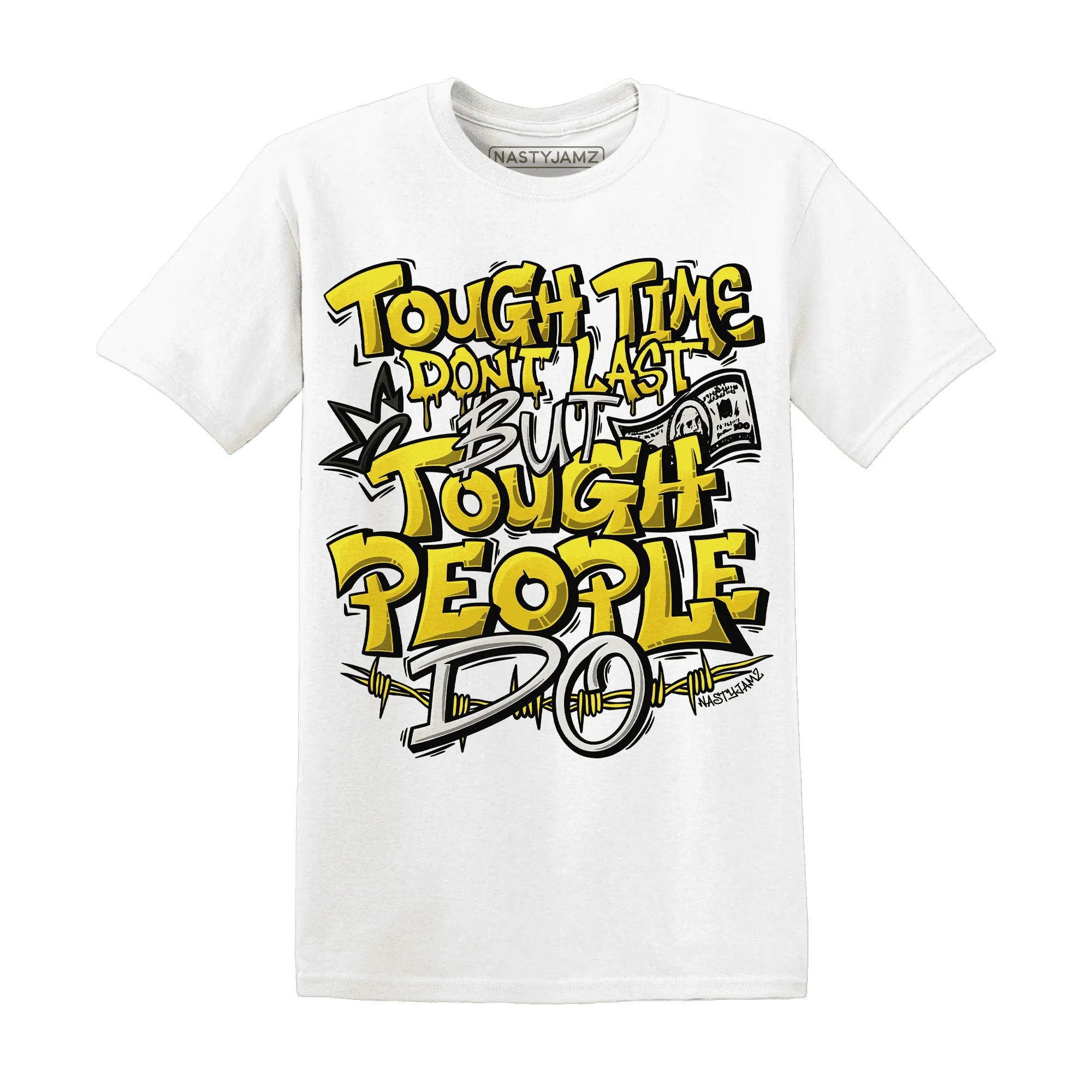 Vivid-Sulfur-4s-T-Shirt-Match-Tough-People-Never-Fall