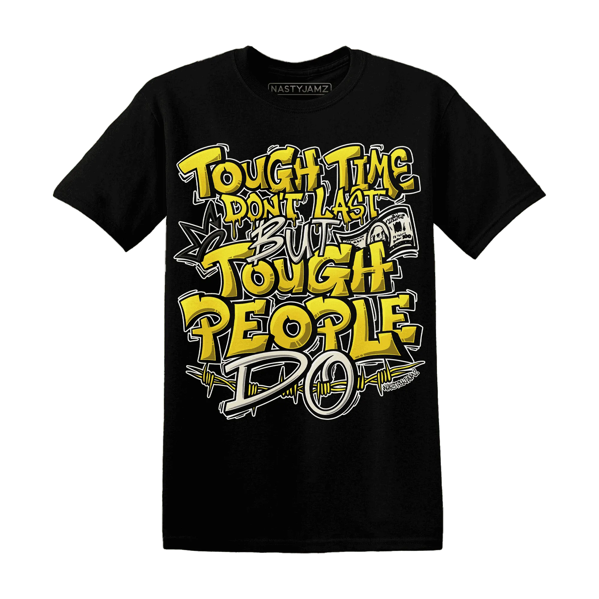 Vivid-Sulfur-4s-T-Shirt-Match-Tough-People-Never-Fall