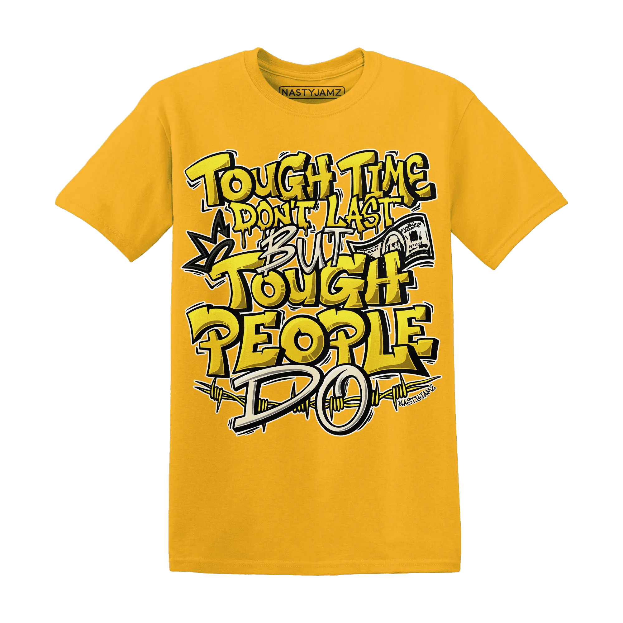 Vivid-Sulfur-4s-T-Shirt-Match-Tough-People-Never-Fall