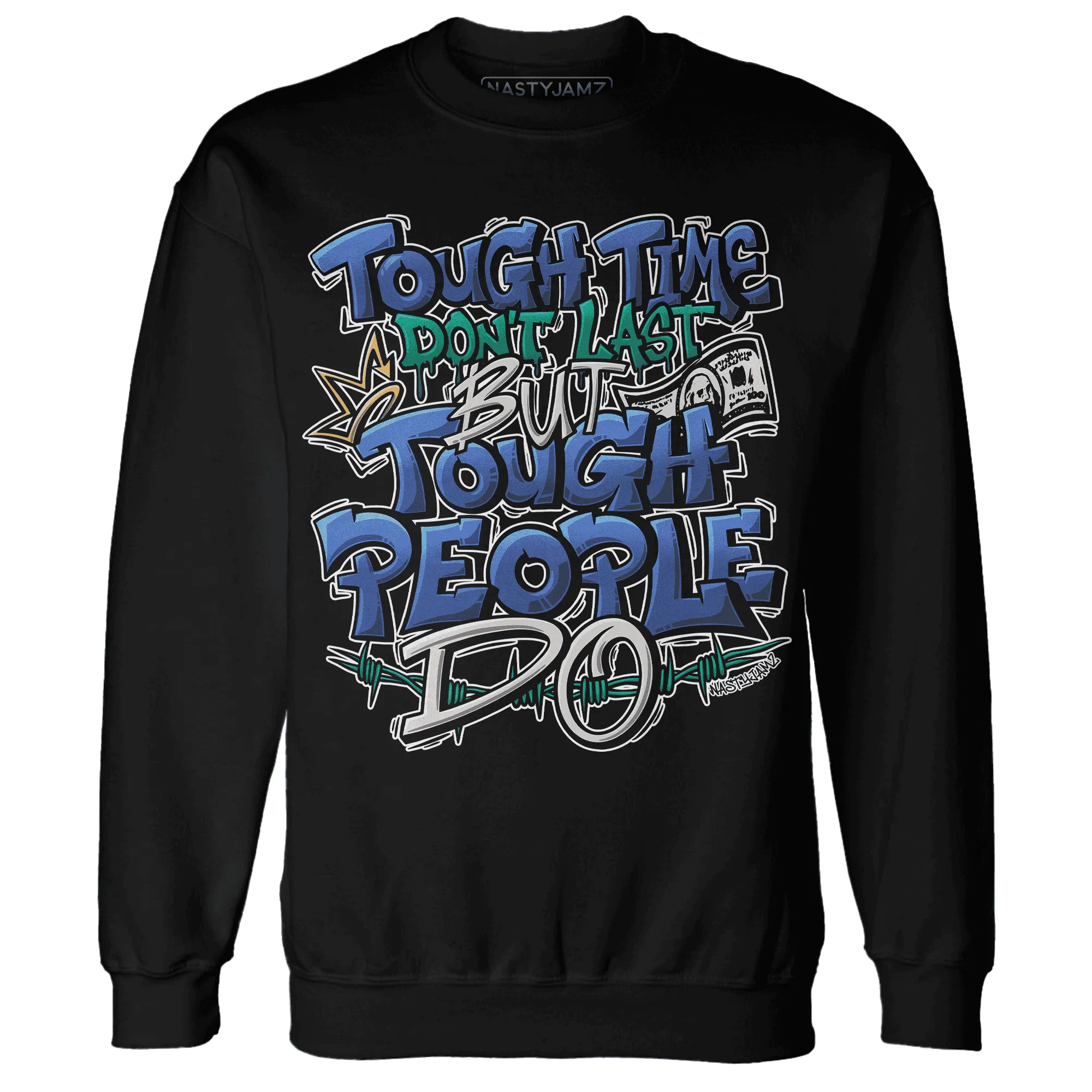 Dunk-Hyper-Royal-Malachite-NastyJamz-Sweatshirt-Match-Tough-People-Never-Fall
