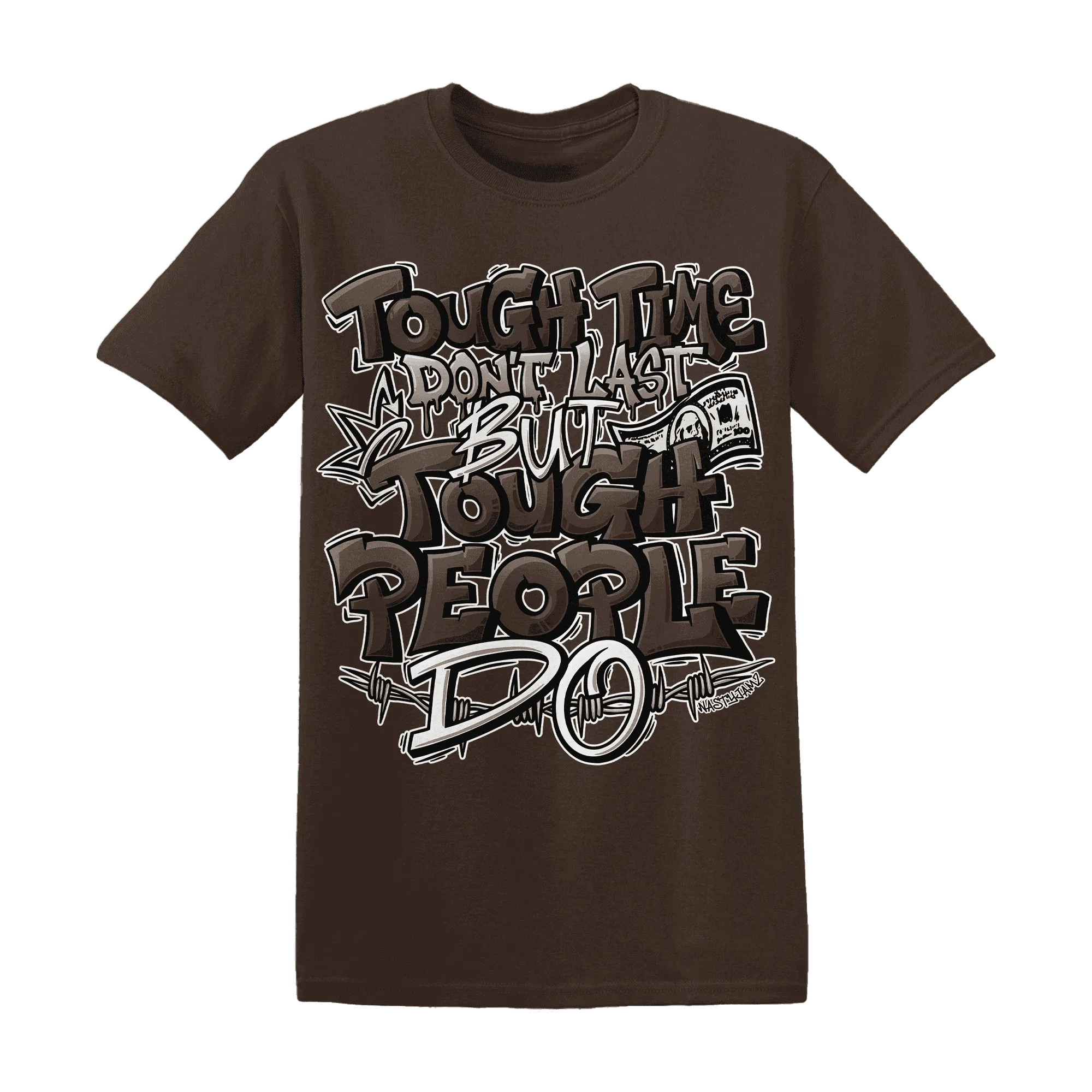Dunk-Low-Baroque-Brown-T-Shirt-Match-Tough-People-Never-Fall