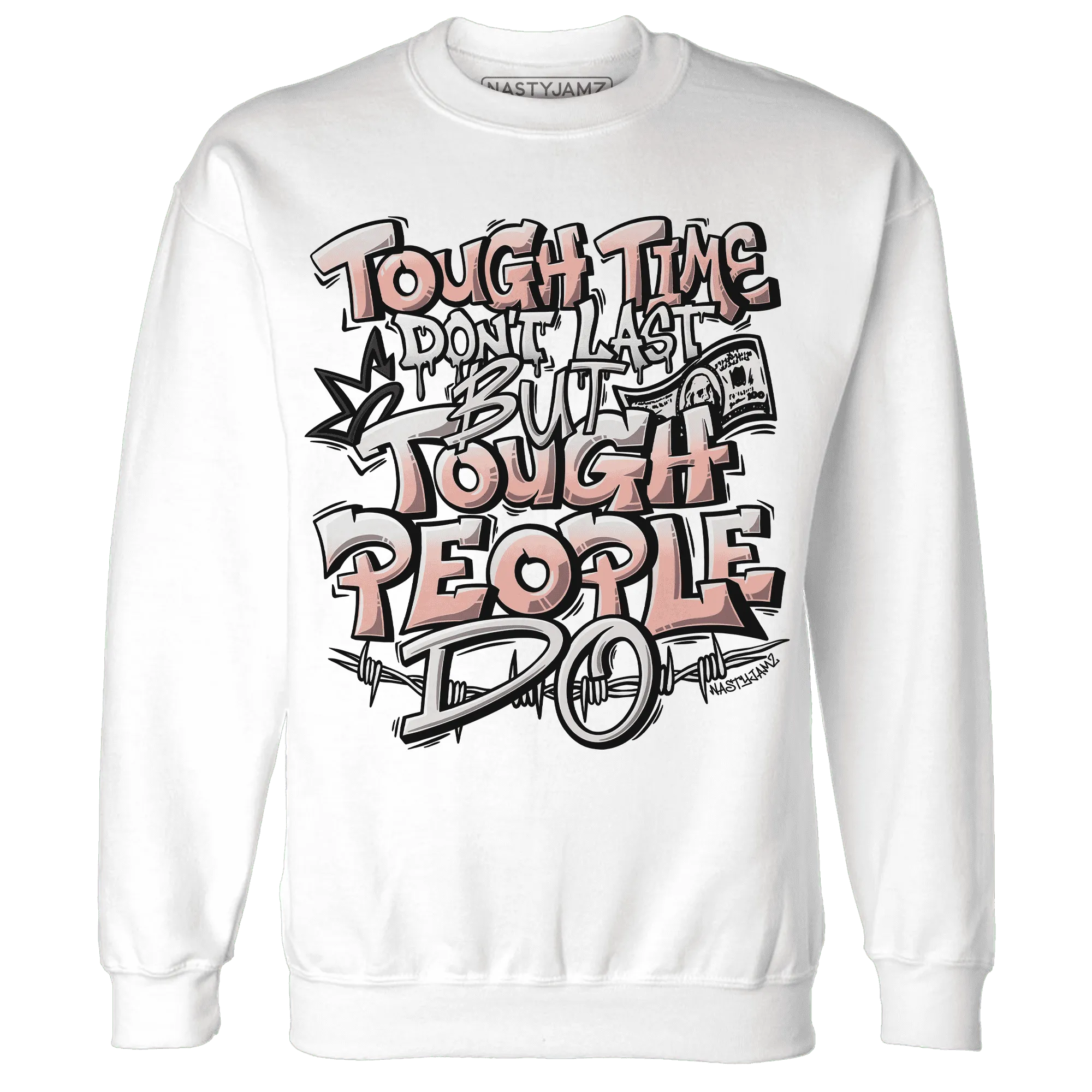 Dunk-Low-Glacier-Blue-Arctic-Orange-NastyJamz-Sweatshirt-Match-Tough-People-Never-Fall