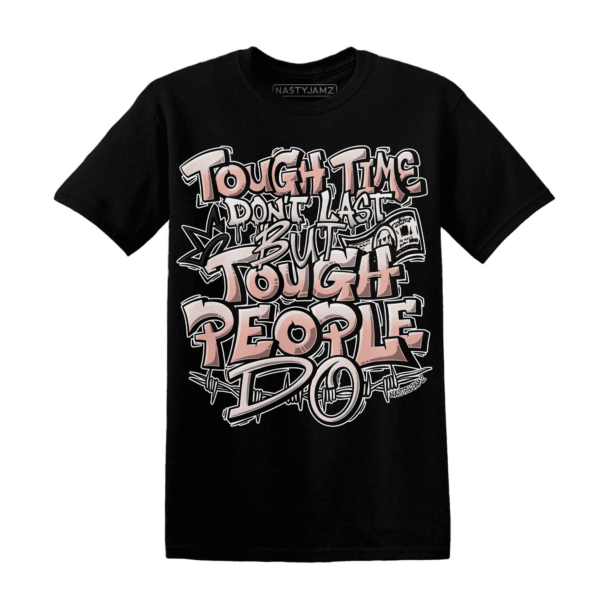 Dunk-Low-Glacier-Blue-Arctic-Orange-NastyJamz-T-Shirt-Match-Tough-People-Never-Fall