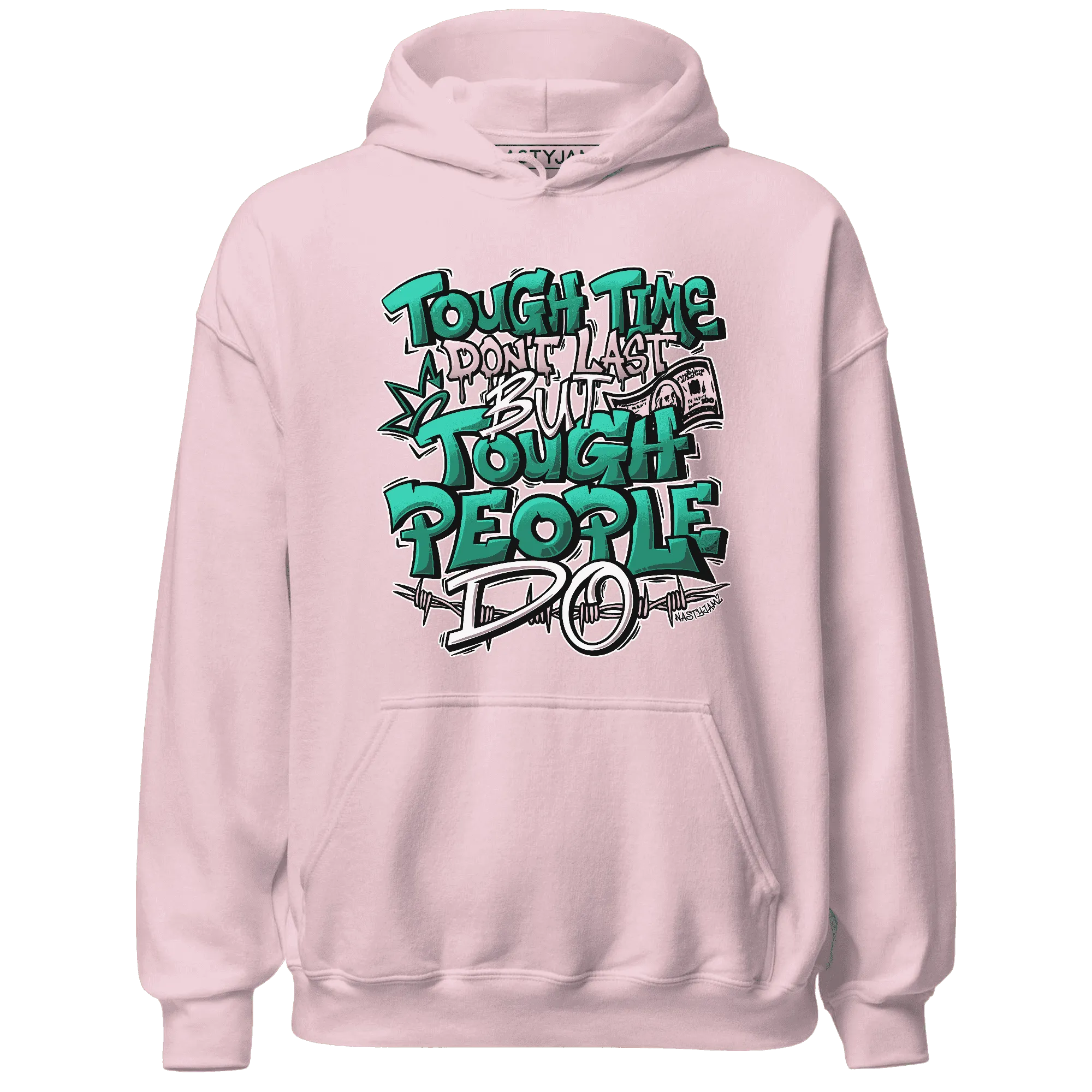 NastyJamz-Dunk-Pink-Malachite-Medium-Soft-Low-Sail-Hoodie-Match-Tough-People-Never-Fall
