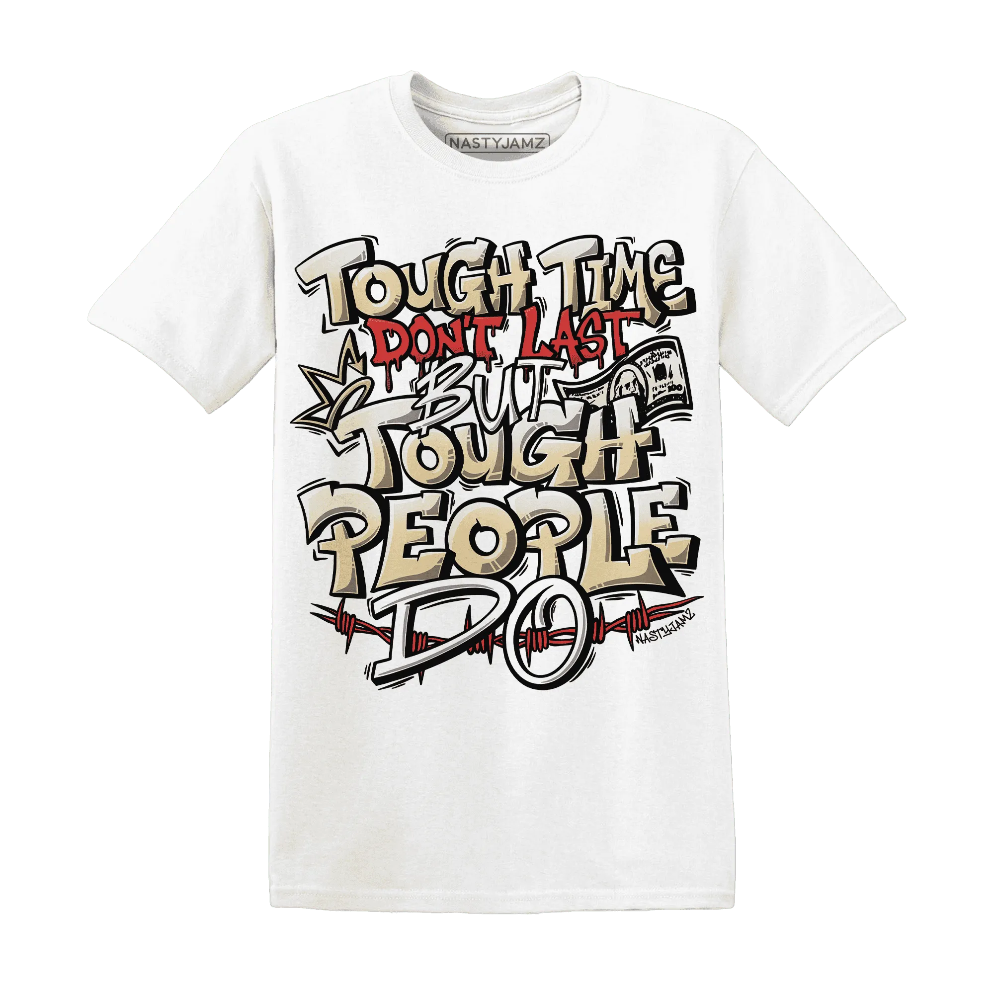 Dunk-Strawberry-Waffle-NastyJamz-T-Shirt-Match-Tough-People-Never-Fall