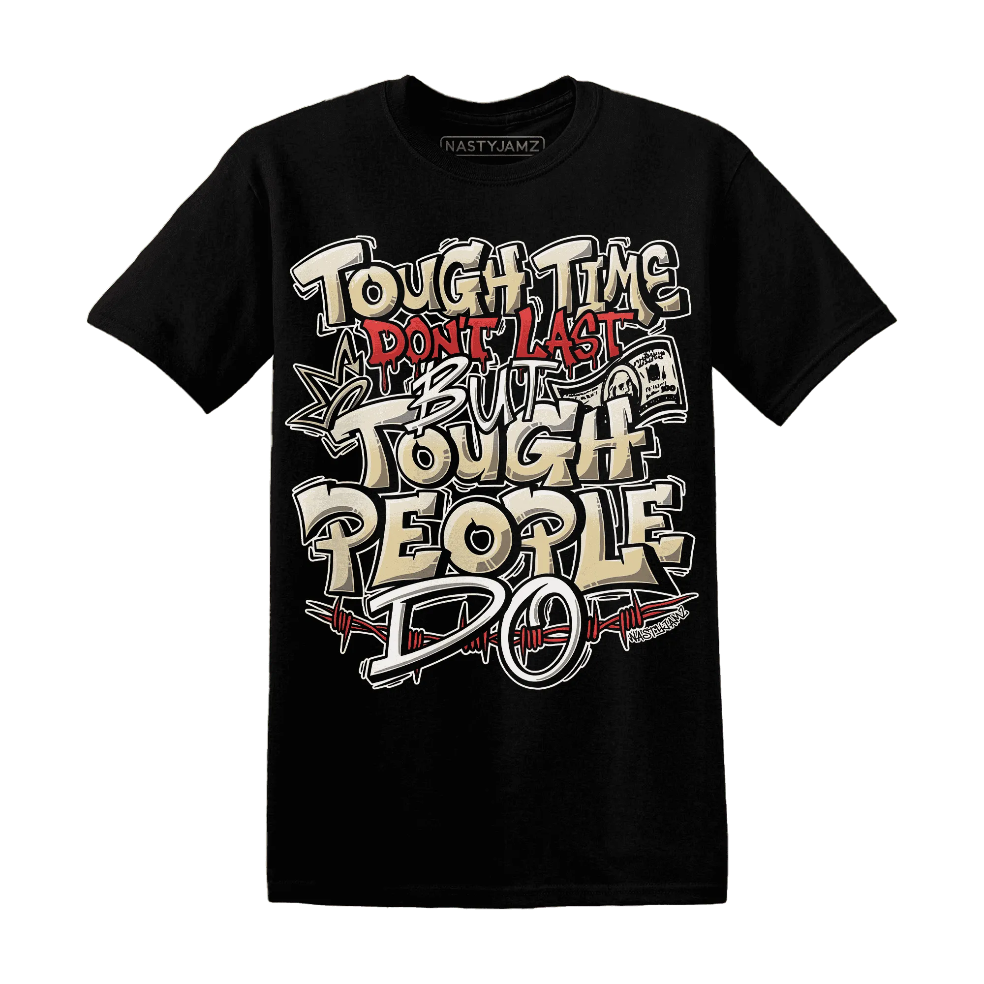 Dunk-Strawberry-Waffle-NastyJamz-T-Shirt-Match-Tough-People-Never-Fall