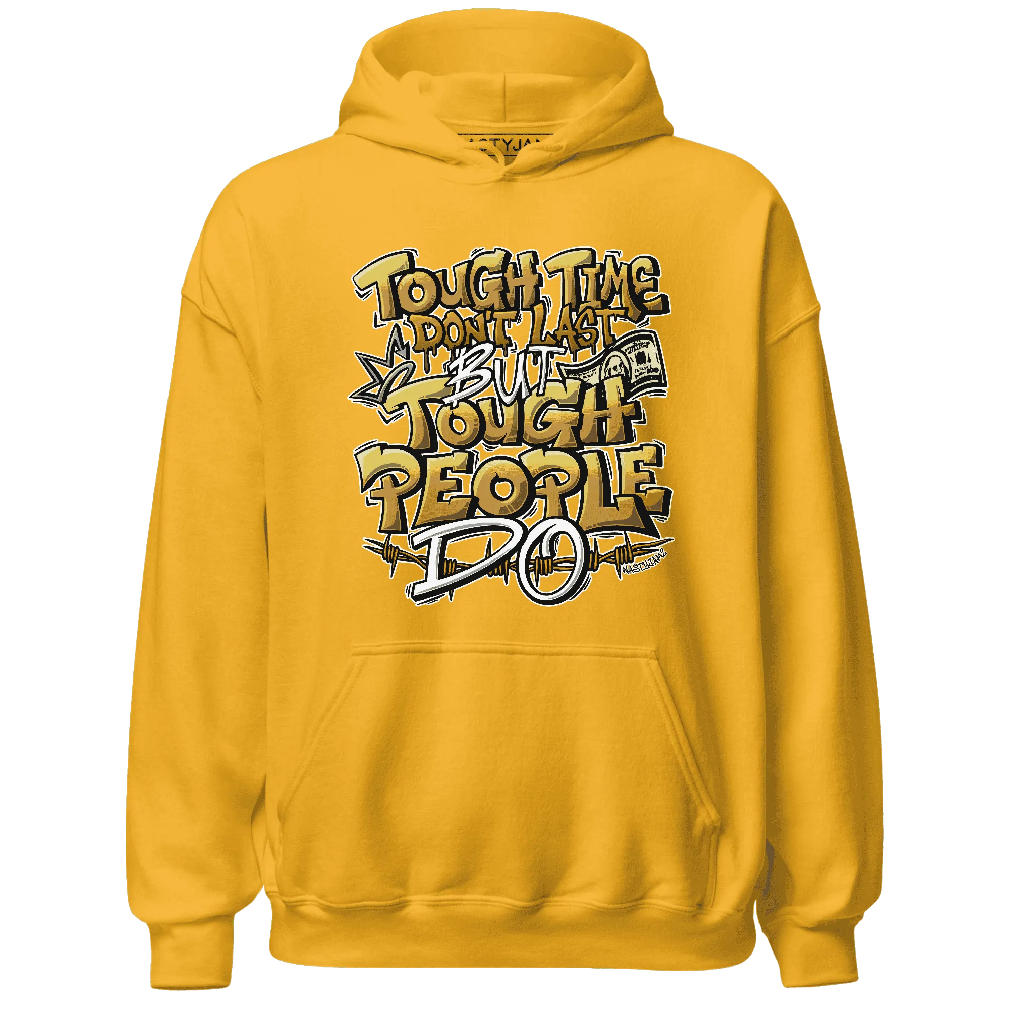 Wheat-13s-Hoodie-Match-Tough-People-Never-Fall