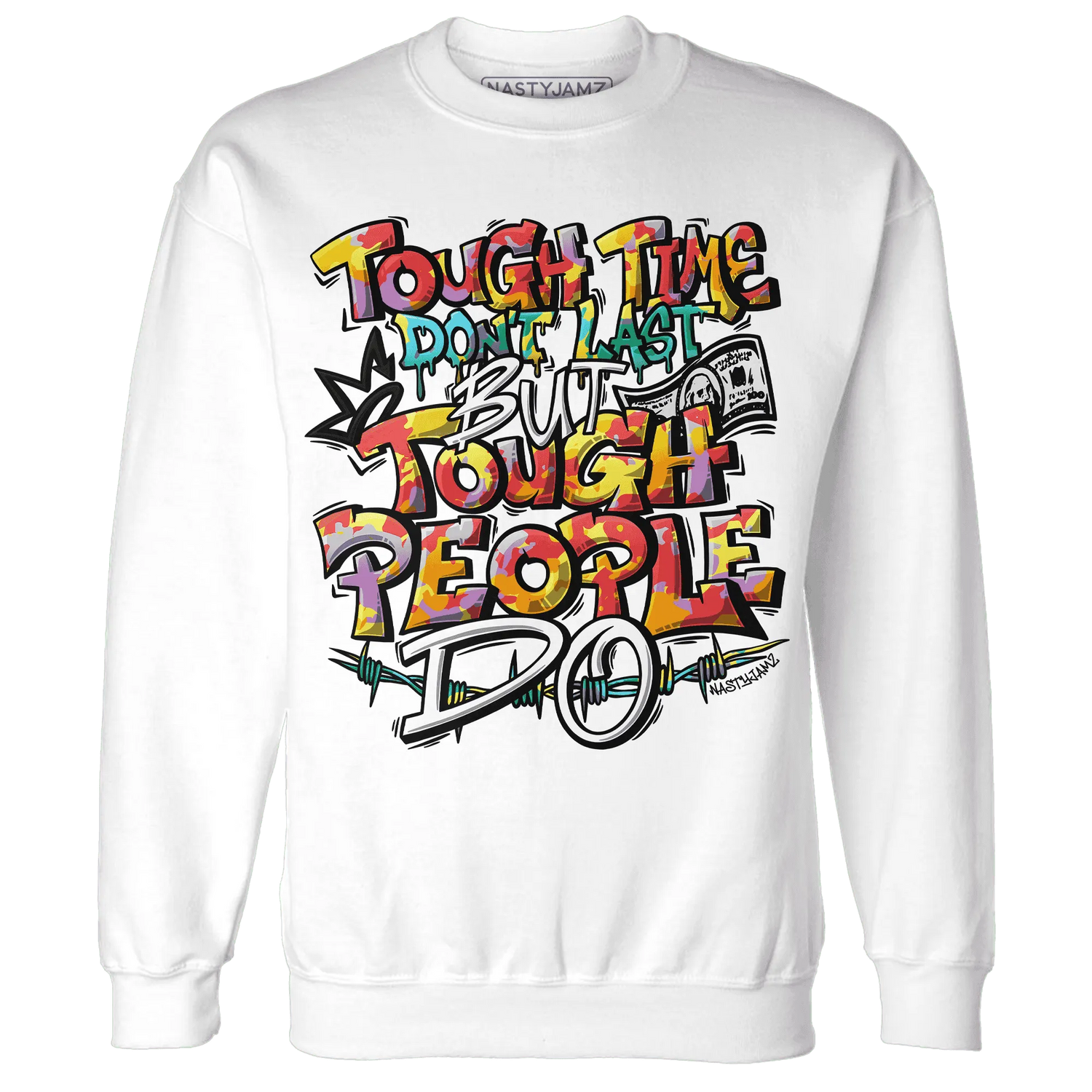 Mid-GS-Six-Championships-1s-Sweatshirt-Match-Tough-People-Never-Fall