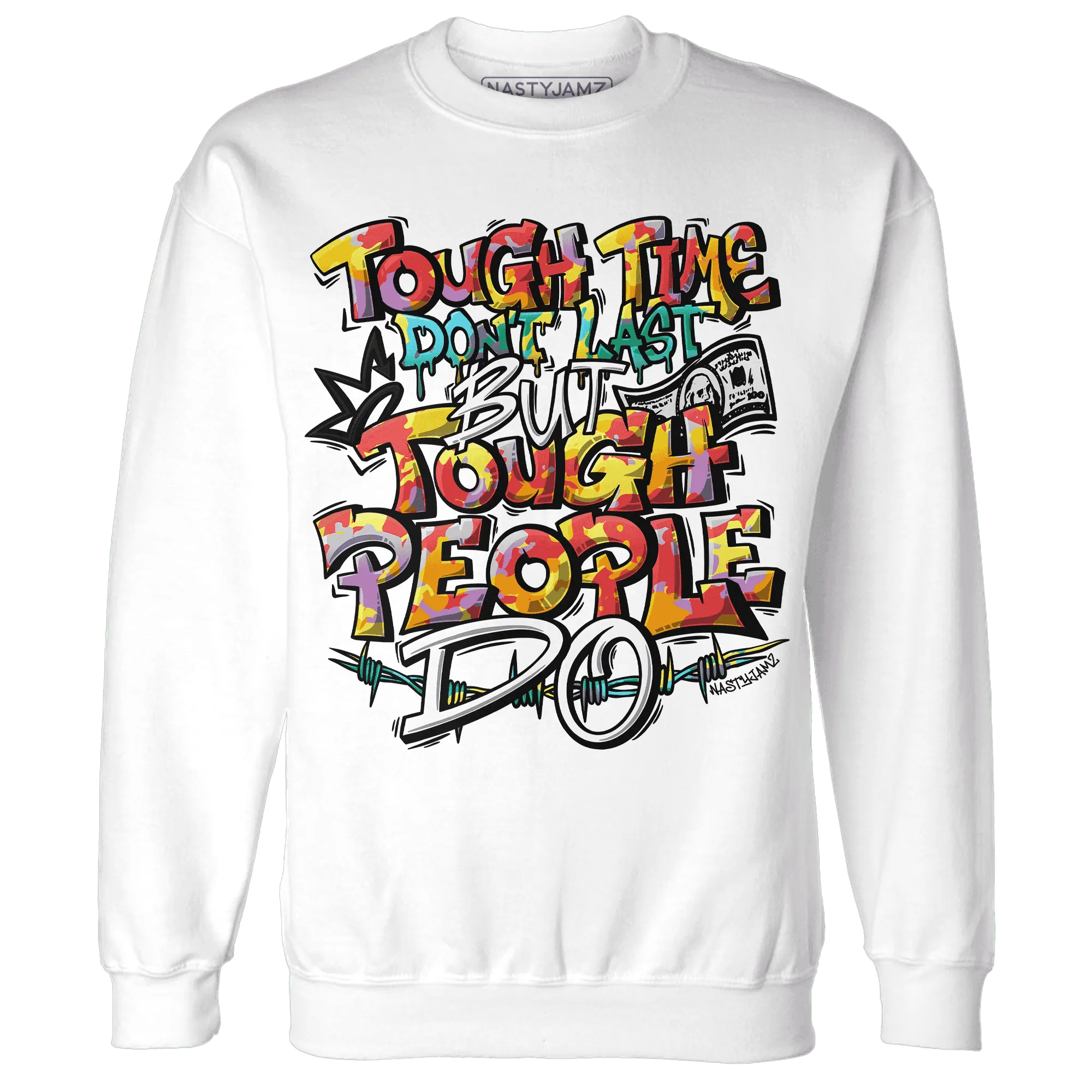 Mid-GS-Six-Championships-1s-Sweatshirt-Match-Tough-People-Never-Fall