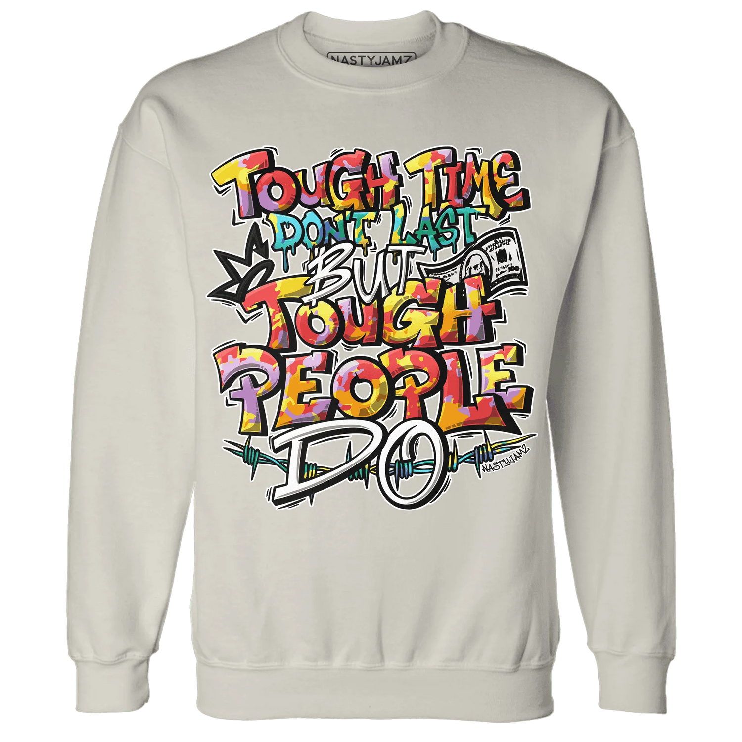 Mid-GS-Six-Championships-1s-Sweatshirt-Match-Tough-People-Never-Fall