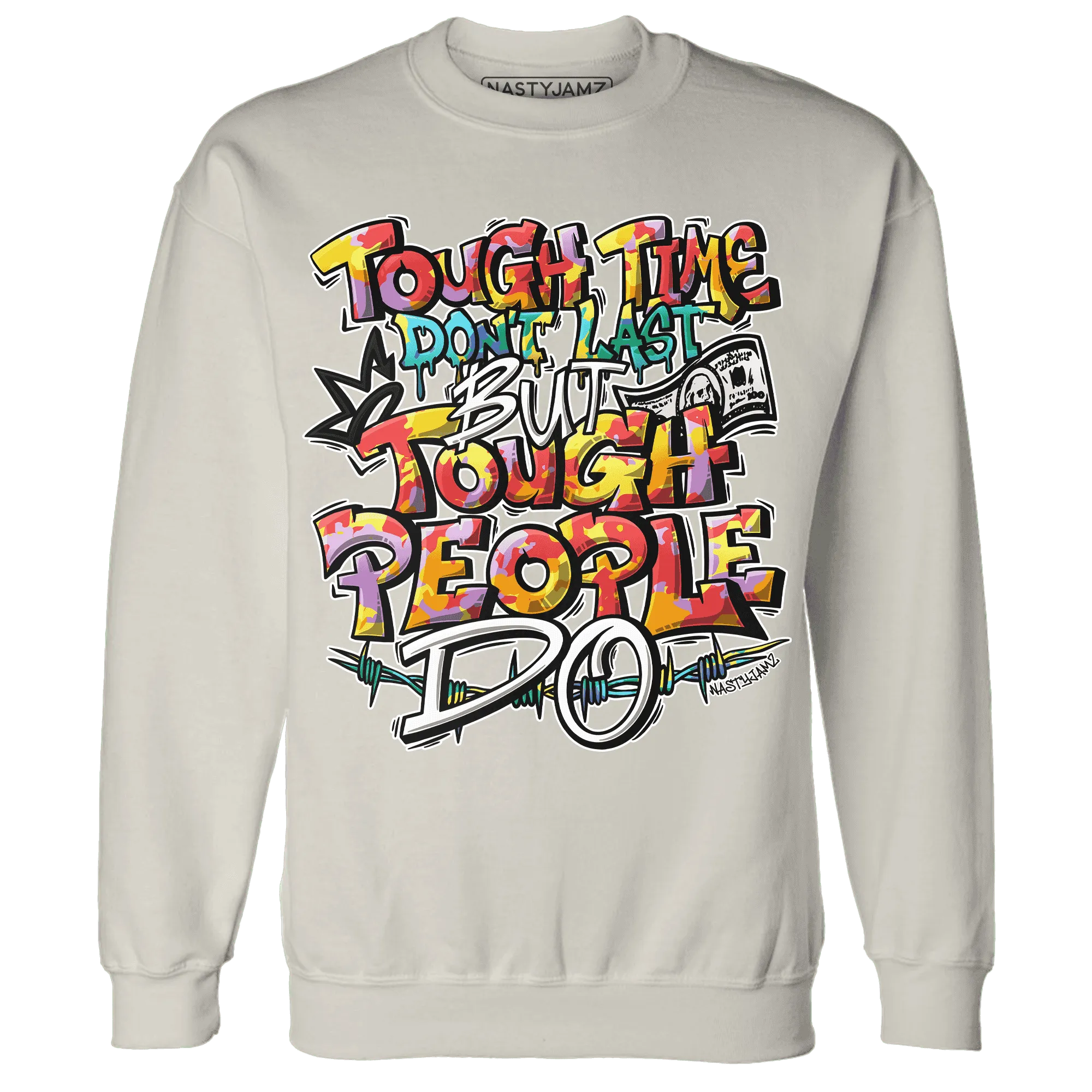 Mid-GS-Six-Championships-1s-Sweatshirt-Match-Tough-People-Never-Fall
