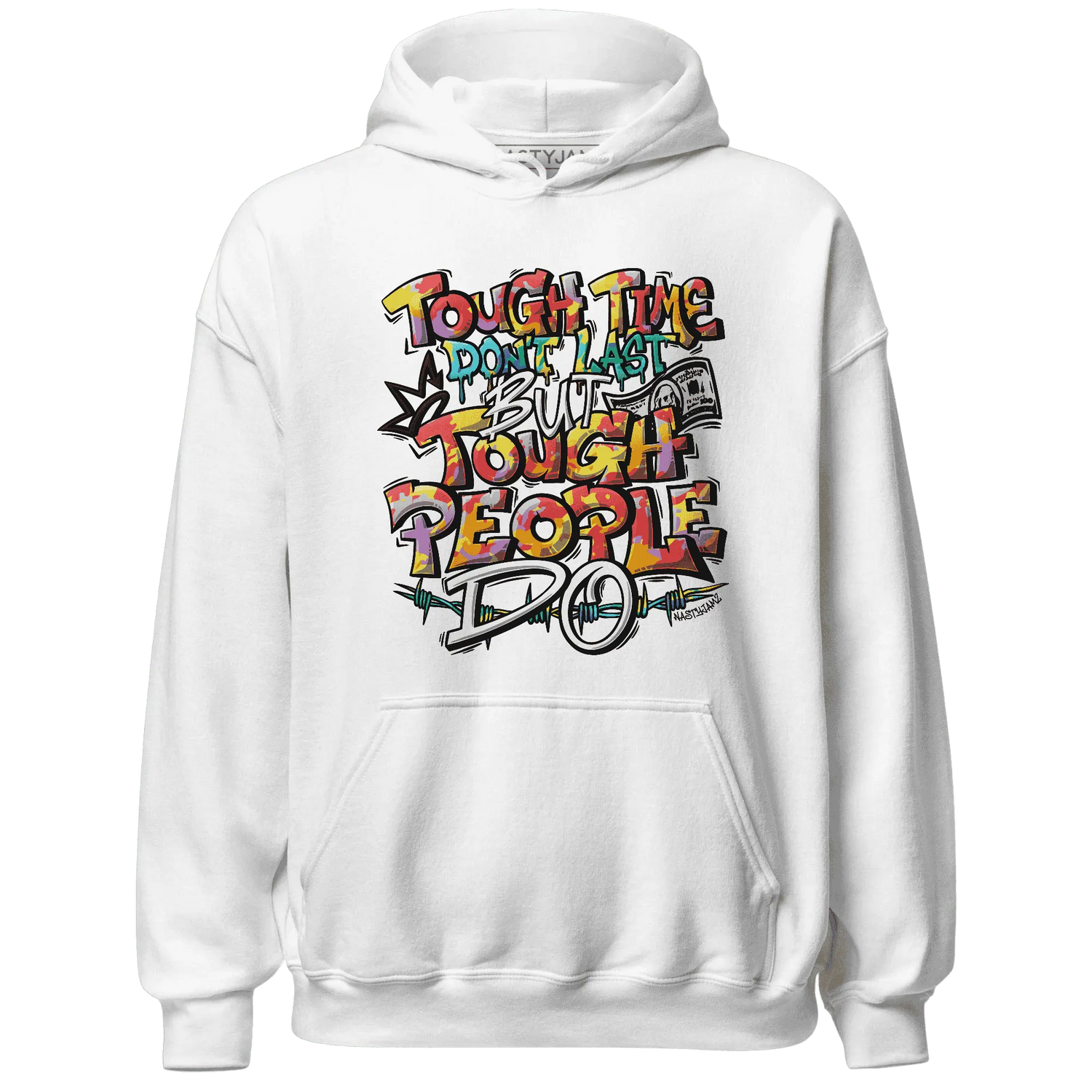 Mid-GS-Six-Championships-1s-Hoodie-Match-Tough-People-Never-Fall