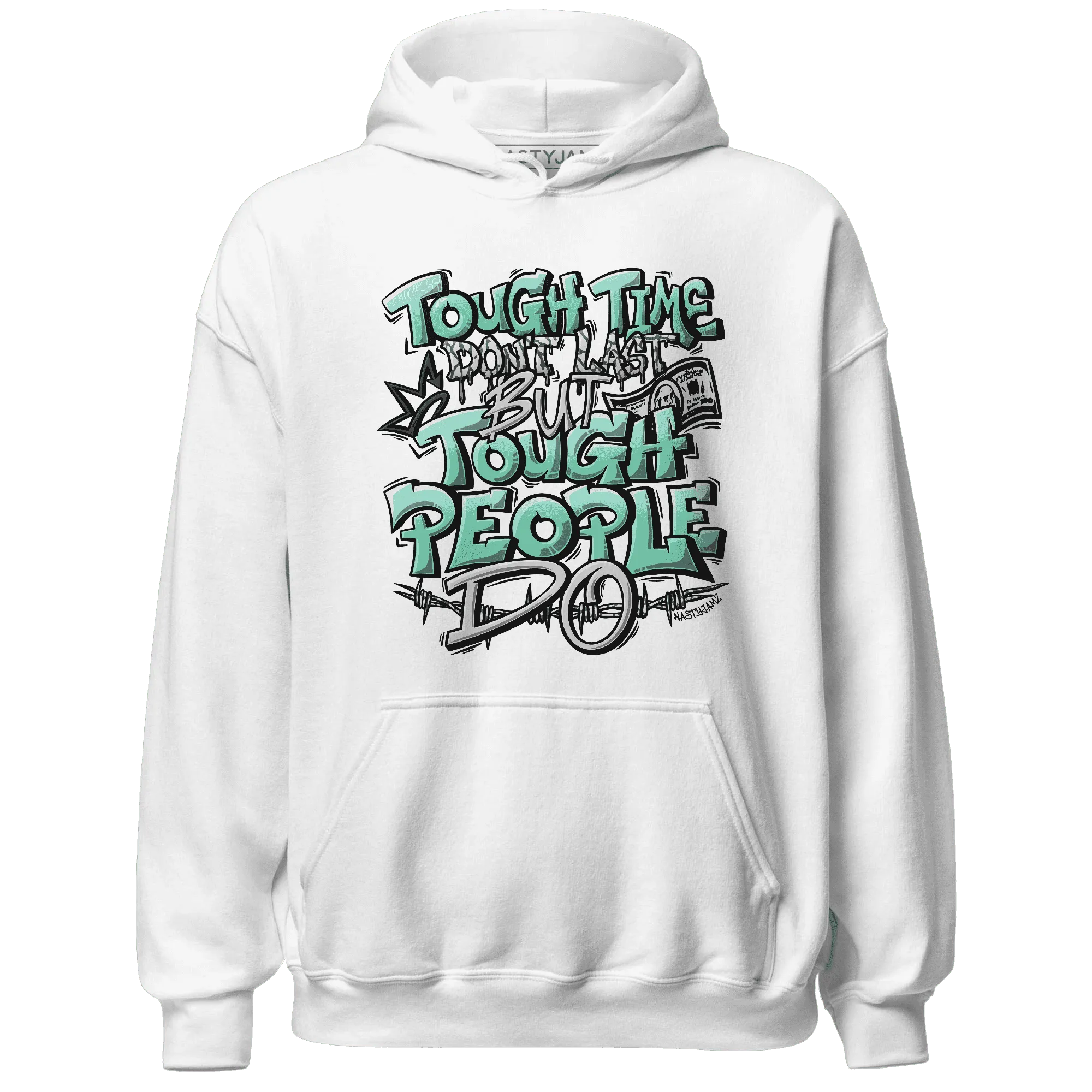 Green-Glow-3s-Hoodie-Match-Tough-People-Never-Fall