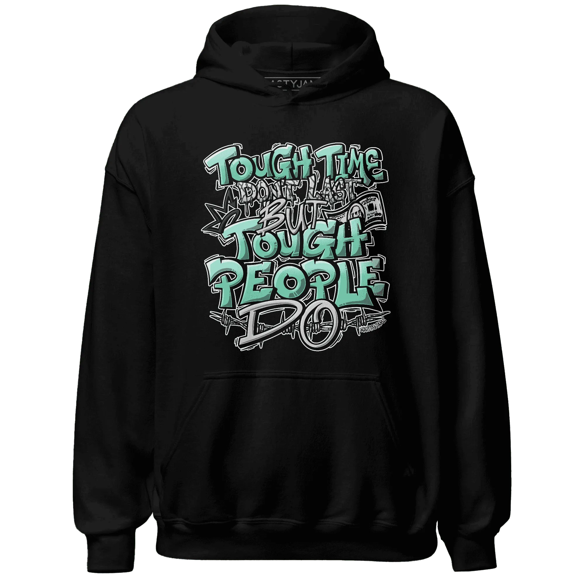 Green-Glow-3s-Hoodie-Match-Tough-People-Never-Fall