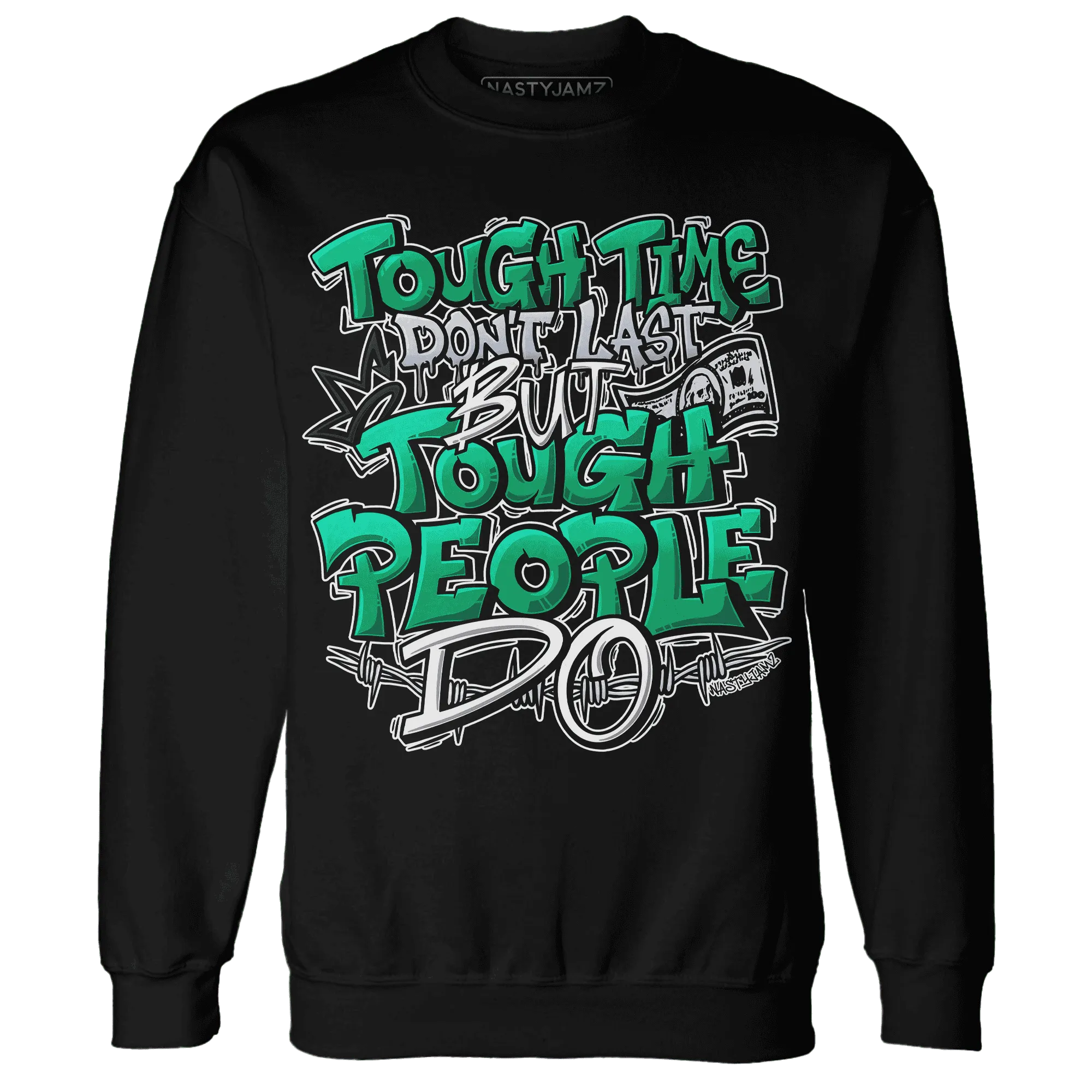 Lucky-Green-5s-Sweatshirt-Match-Tough-People-Never-Fall