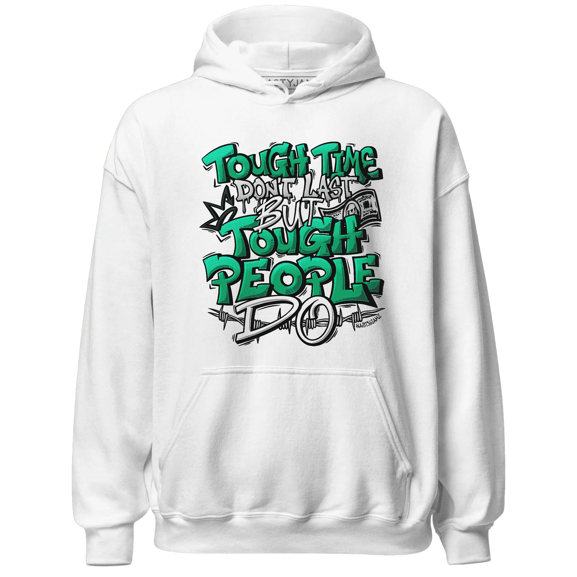 Lucky-Green-5s-Hoodie-Match-Tough-People-Never-Fall